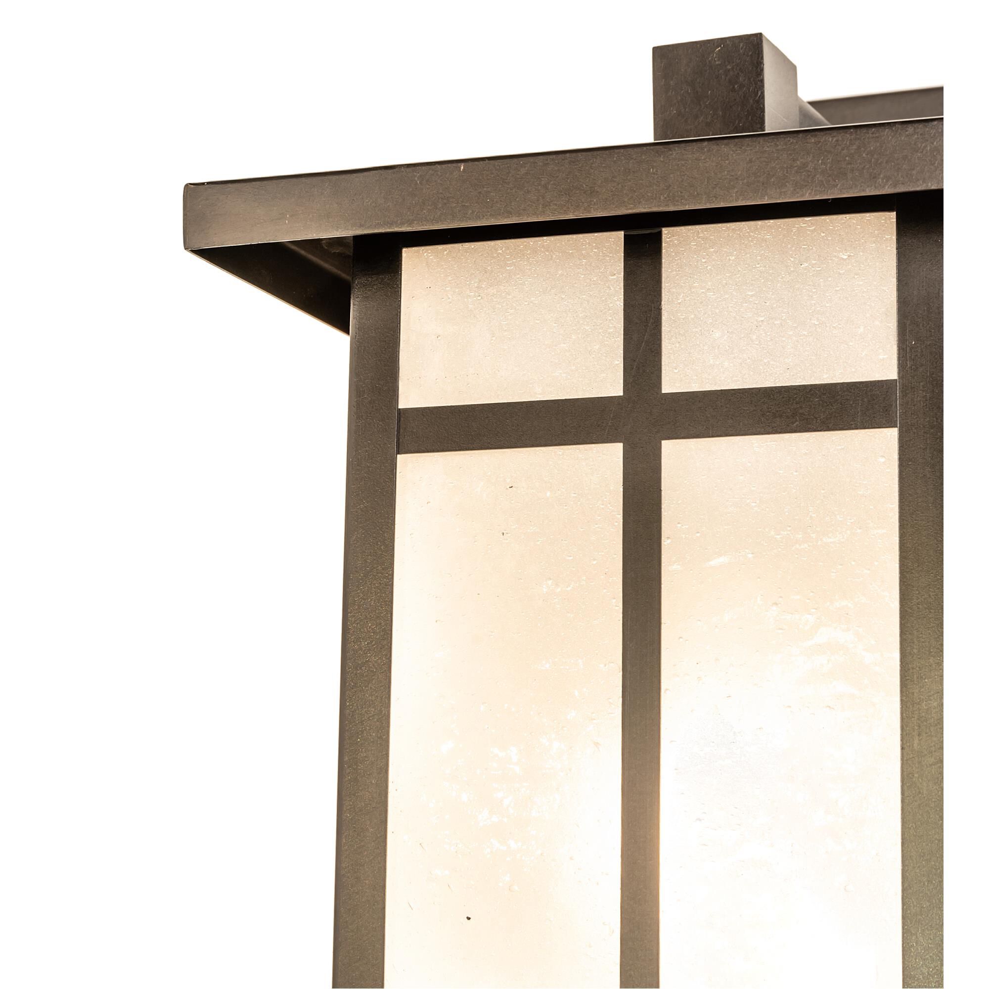 Shown in Craftsman Brown Finish finish and White;Seeded  Or Acrylic glass