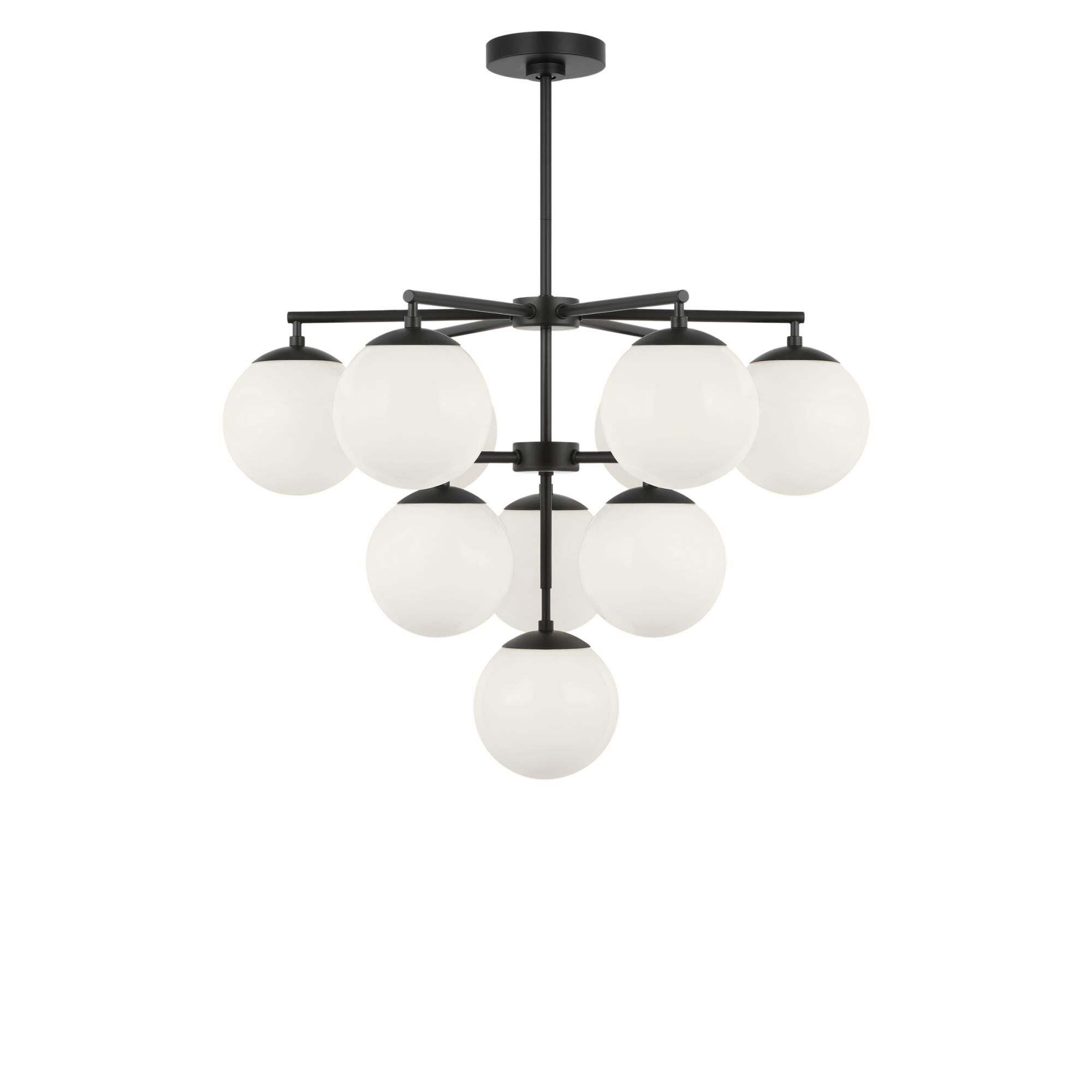 Shown in Midnight Black finish and Clear White glass