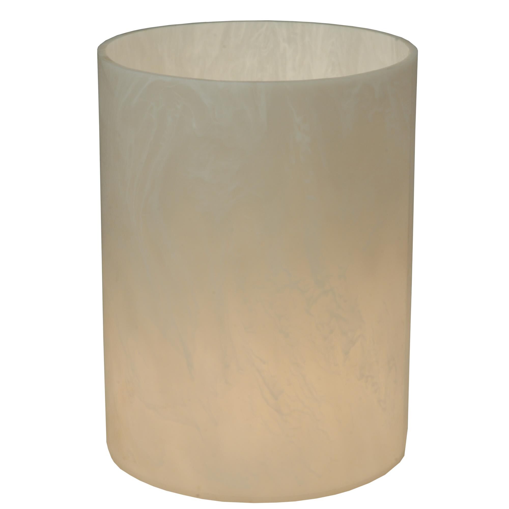 Cylinder Alabaster Swirl Glass Accessory,