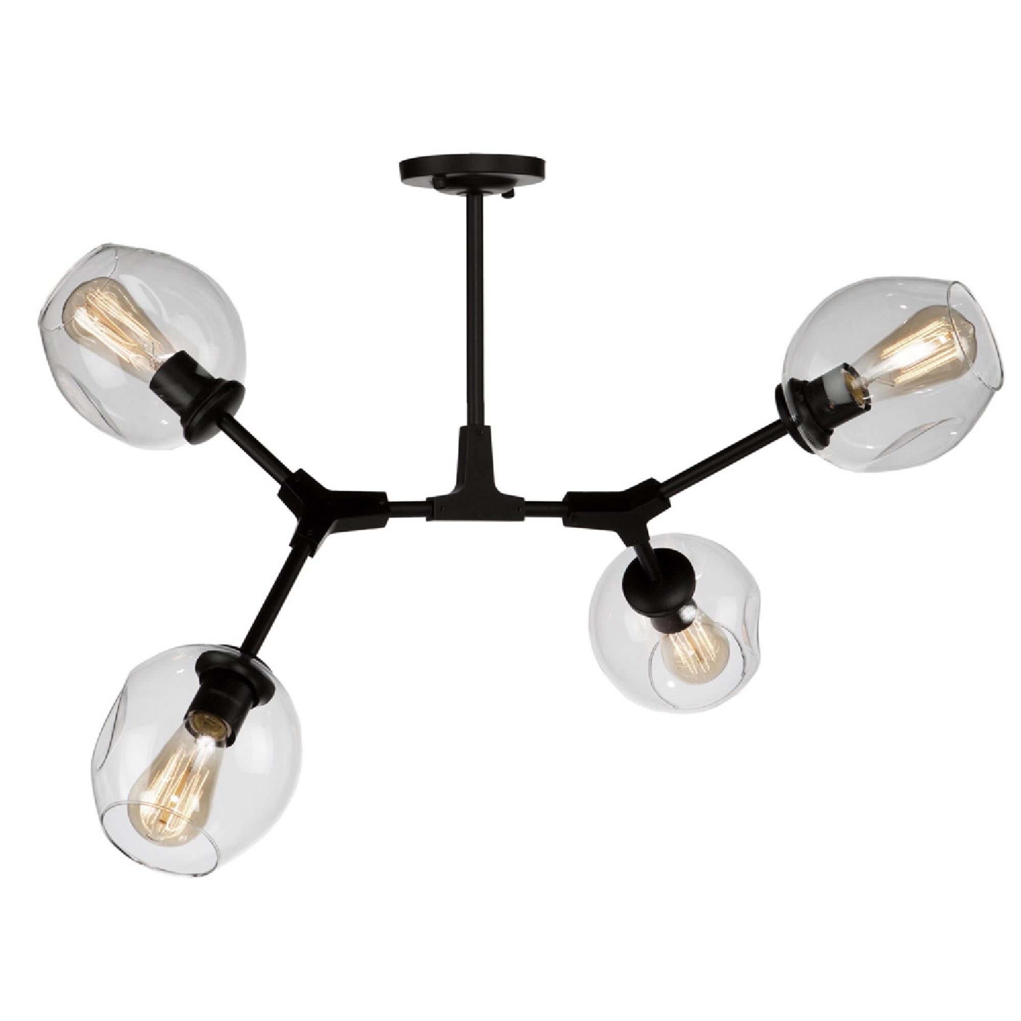 Organic 29 Inch 4 Light Semi Flush Mount by Artcraft