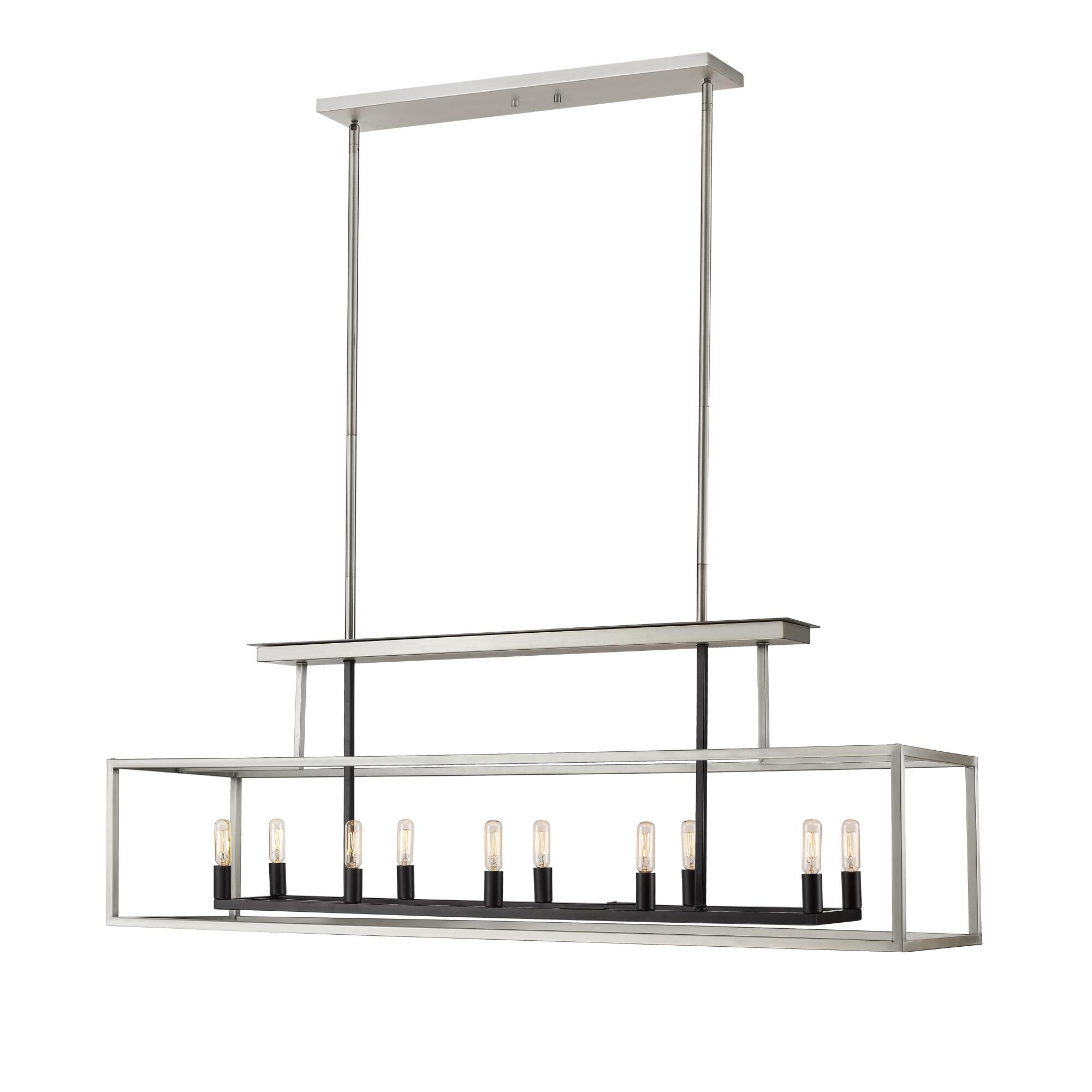 Quadra 50 Inch 10 Light Linear Suspension Light by Z-Lite