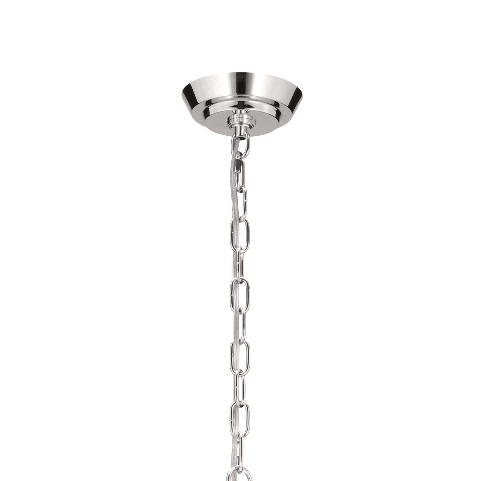 Shown in Polished Nickel finish and Opal glass