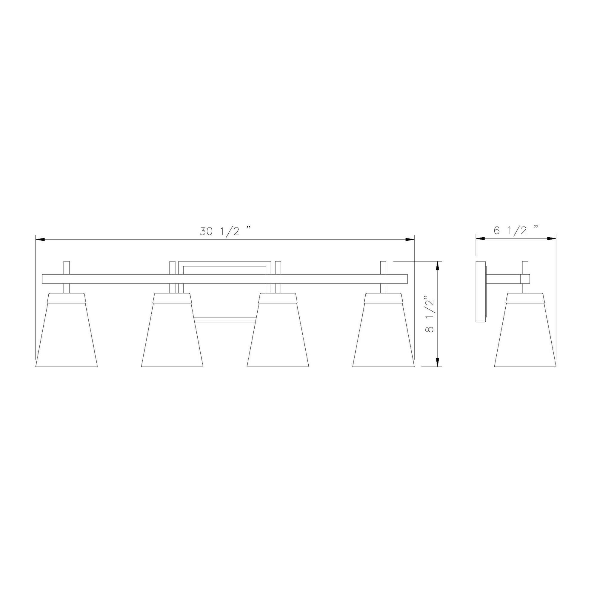 Lauren 30 Inch 4 Light Bath Vanity Light by Z-Lite