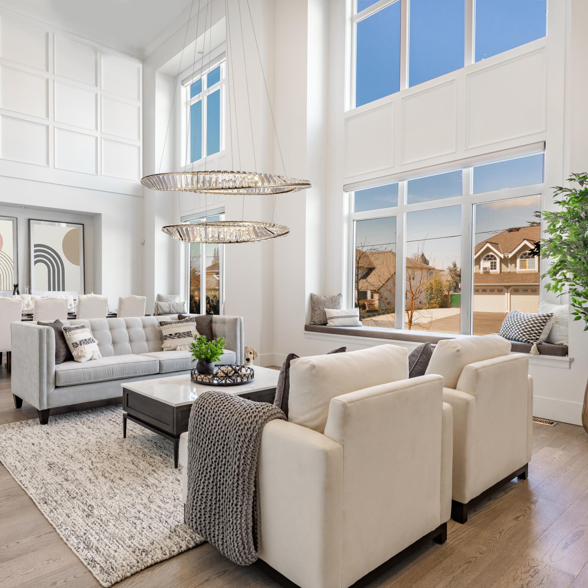 Shown in Satin Nickel finish and Crystal glass