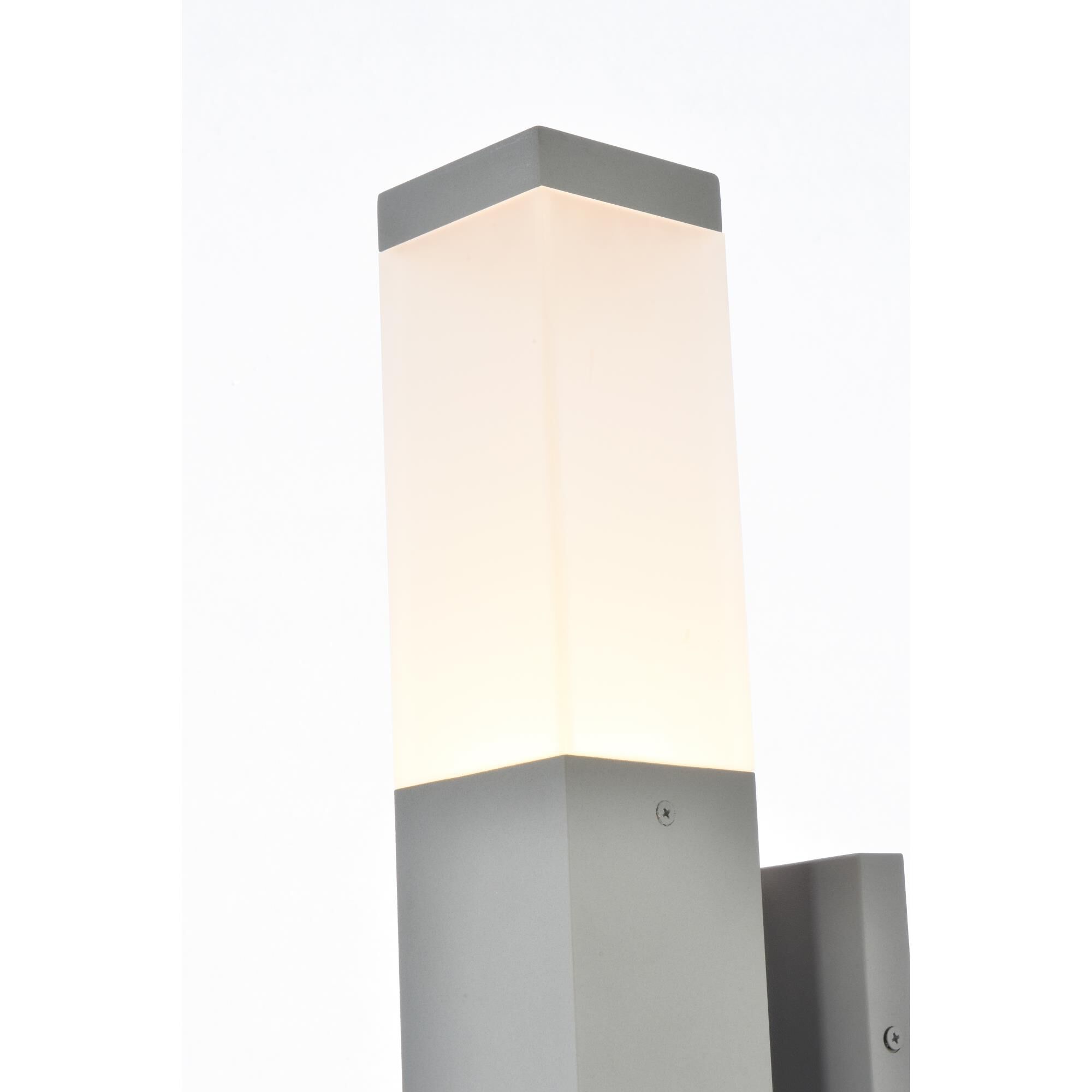 Elegant Lighting Raine 16 Inch Tall LED Outdoor Wall Light