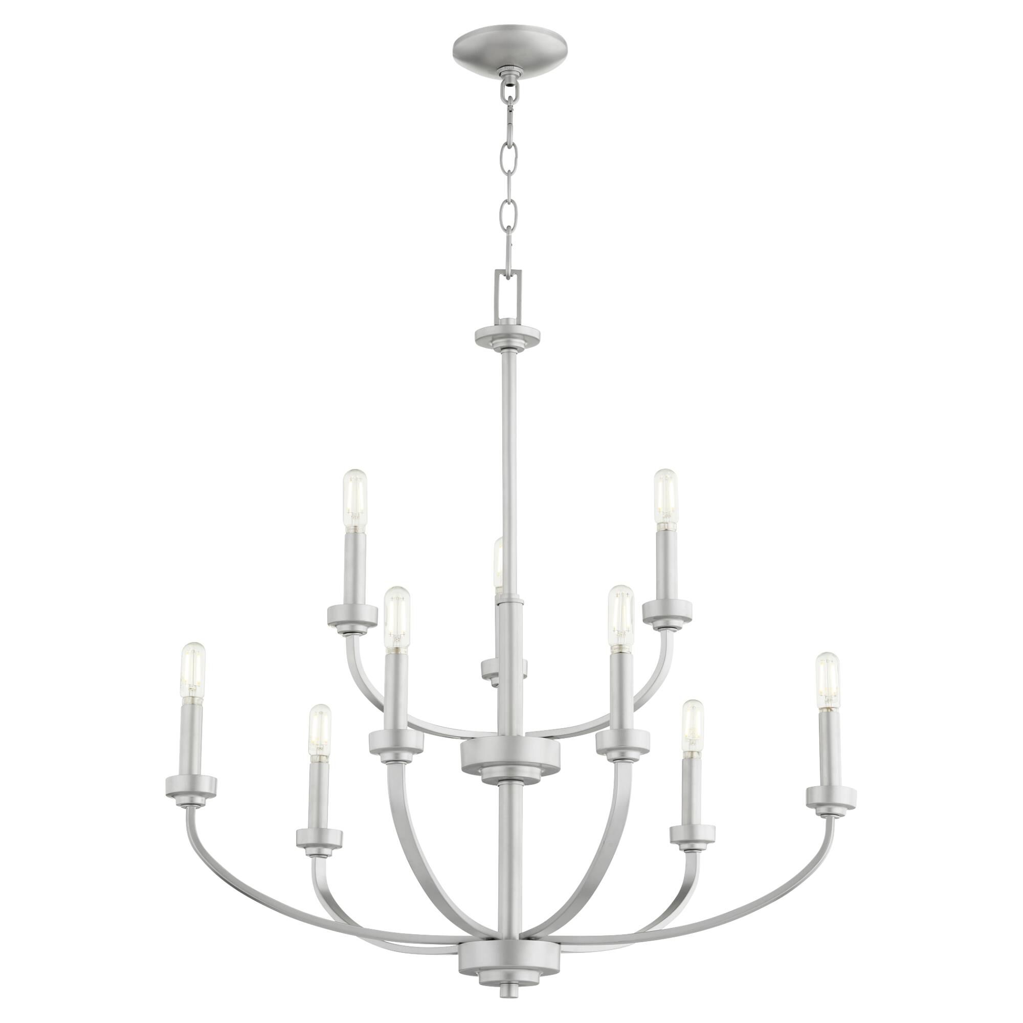 Reyes 31 Inch 9 Light Chandelier by Quorum International