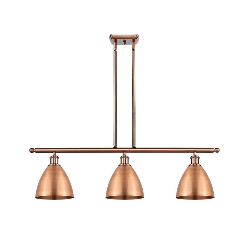 Bruno Marashlian Ballston Dome 36 Inch 3 Light Linear Suspension Light by Innovations Lighting