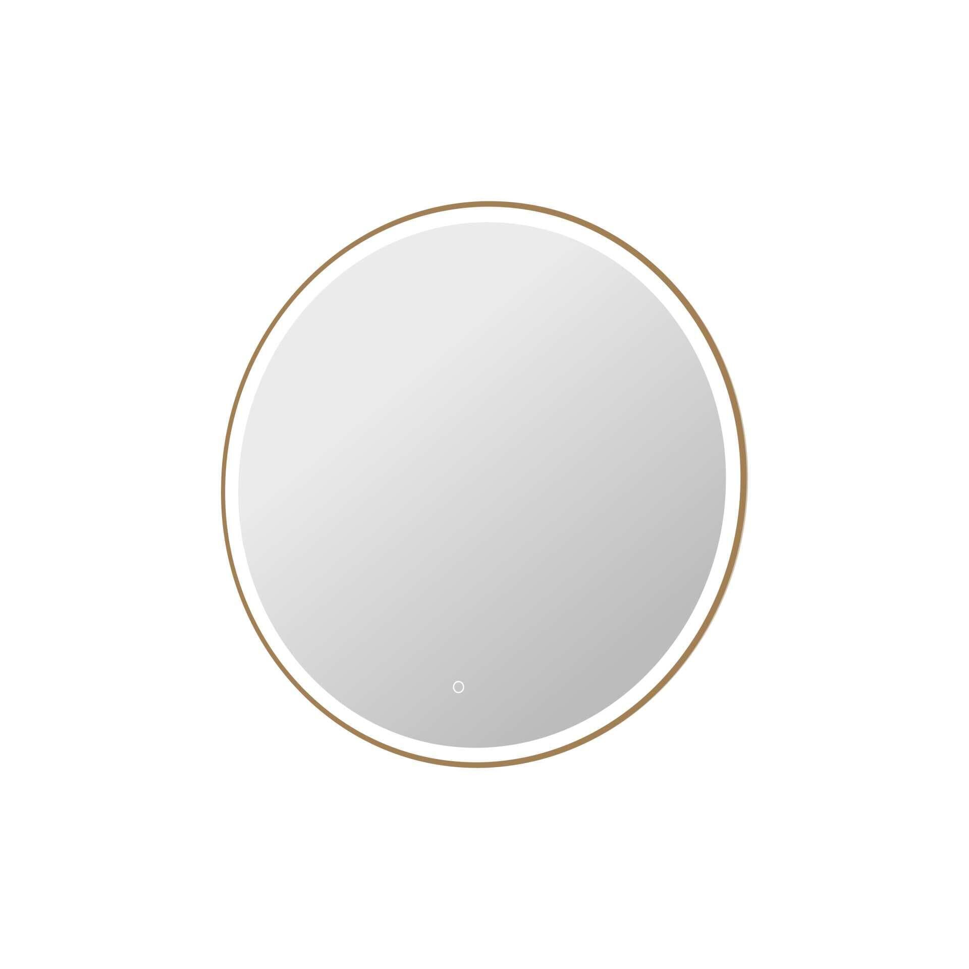 Harmoni 39 Inch Round LED Lighted Mirror by Elegant Decor