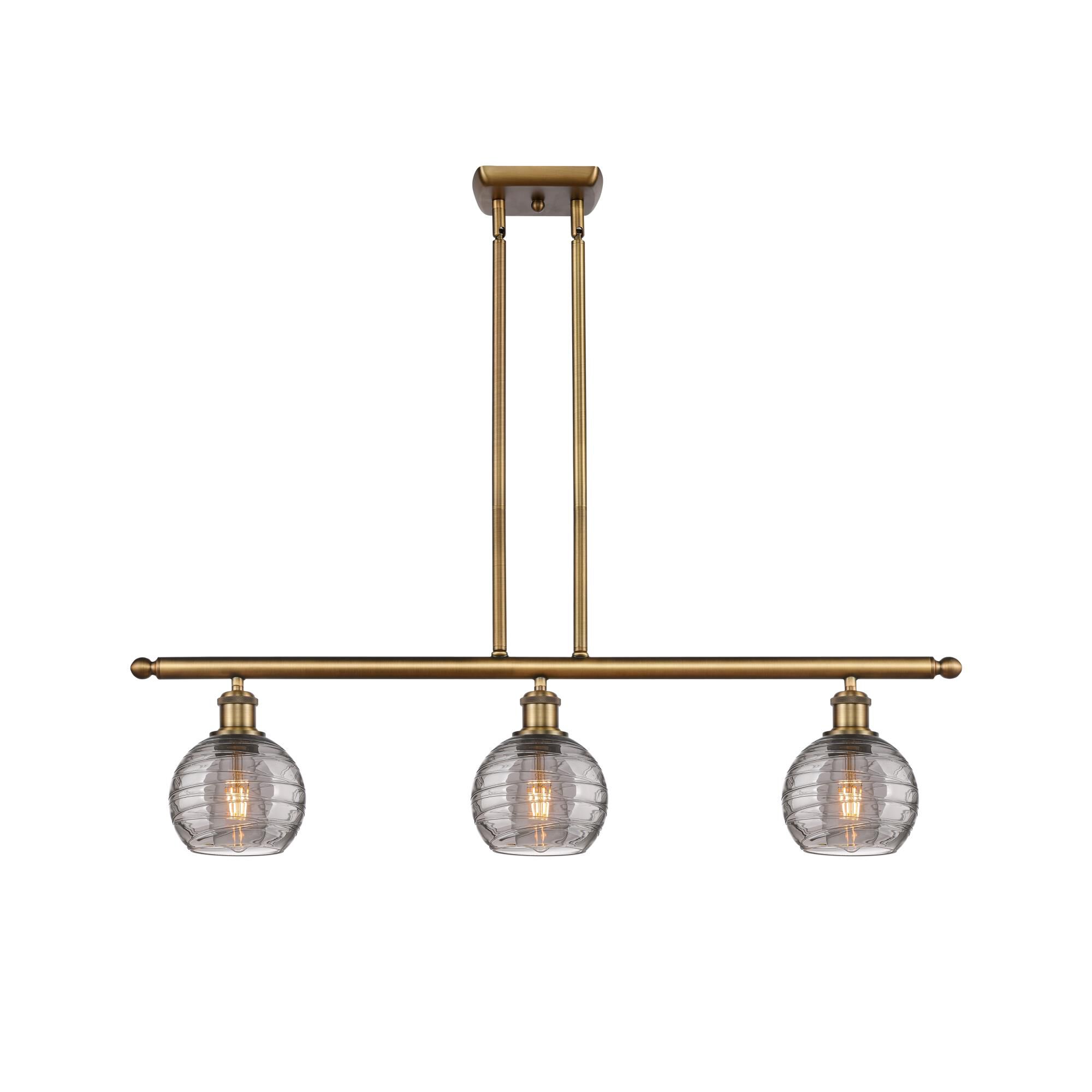 Bruno Marashlian Athens Deco Swirl 36 Inch Linear Suspension Light by Innovations Lighting