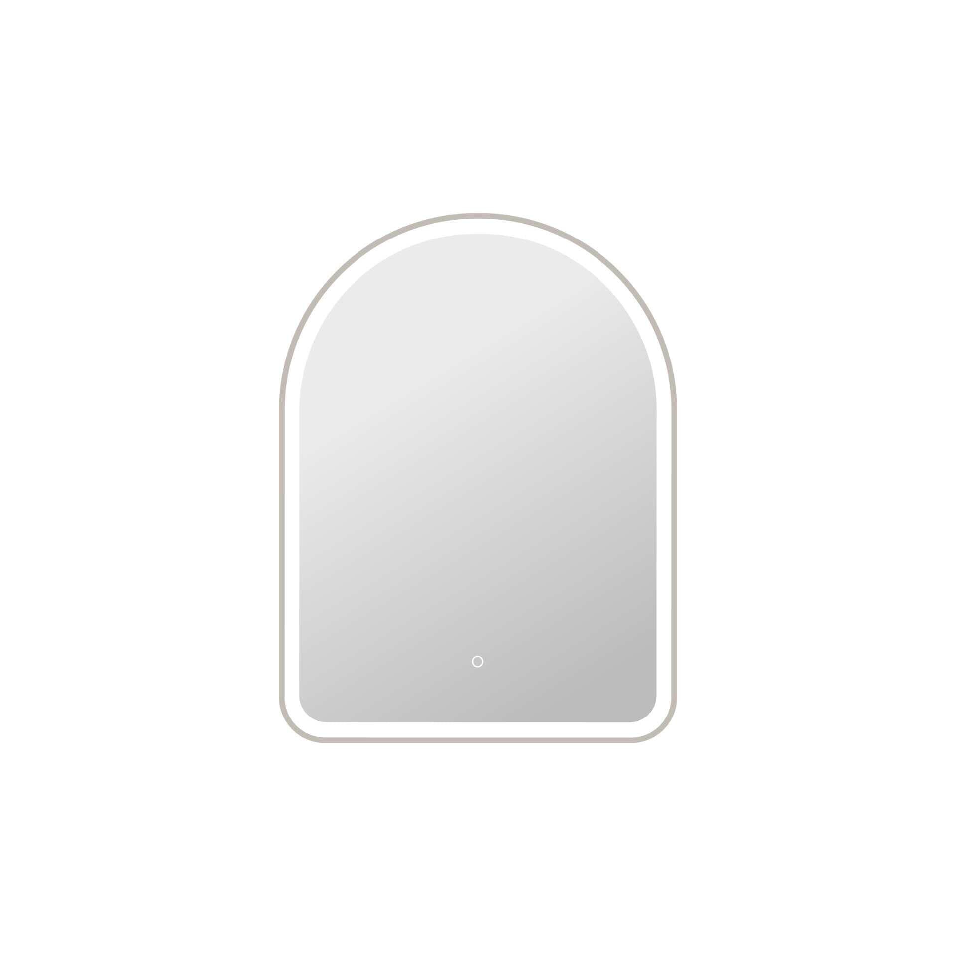 Harmoni 36 Inch Arched LED Lighted Mirror by Elegant Decor
