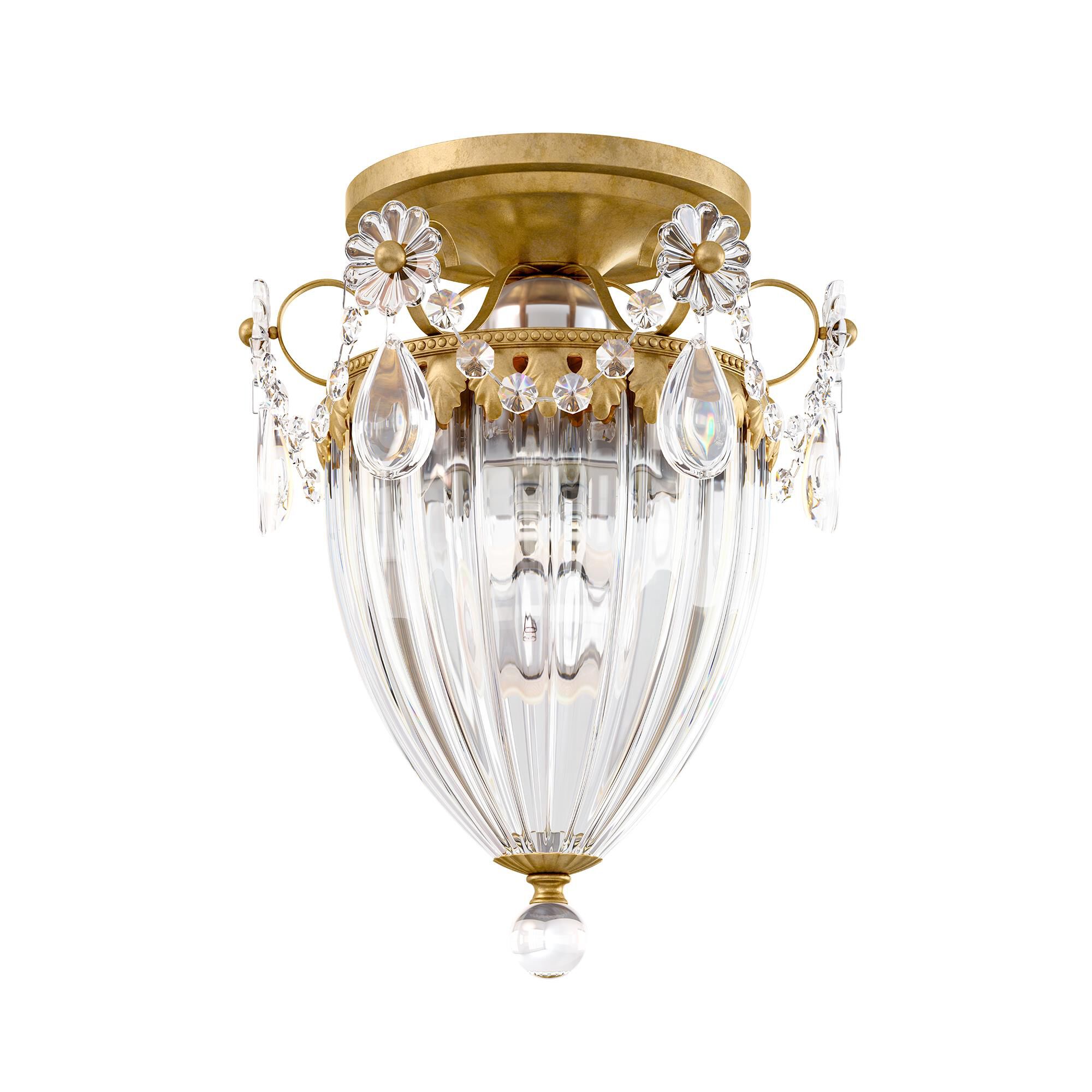 Shown in Heirloom Gold finish and Clear Radiance crystal