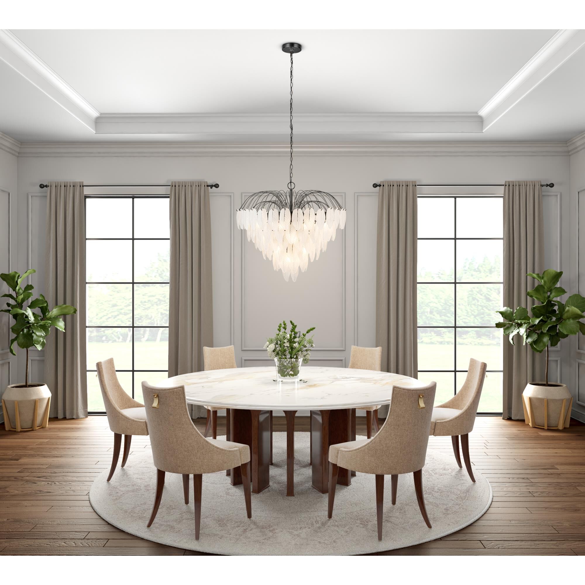 Alessia 32 Inch Chandelier by Artcraft