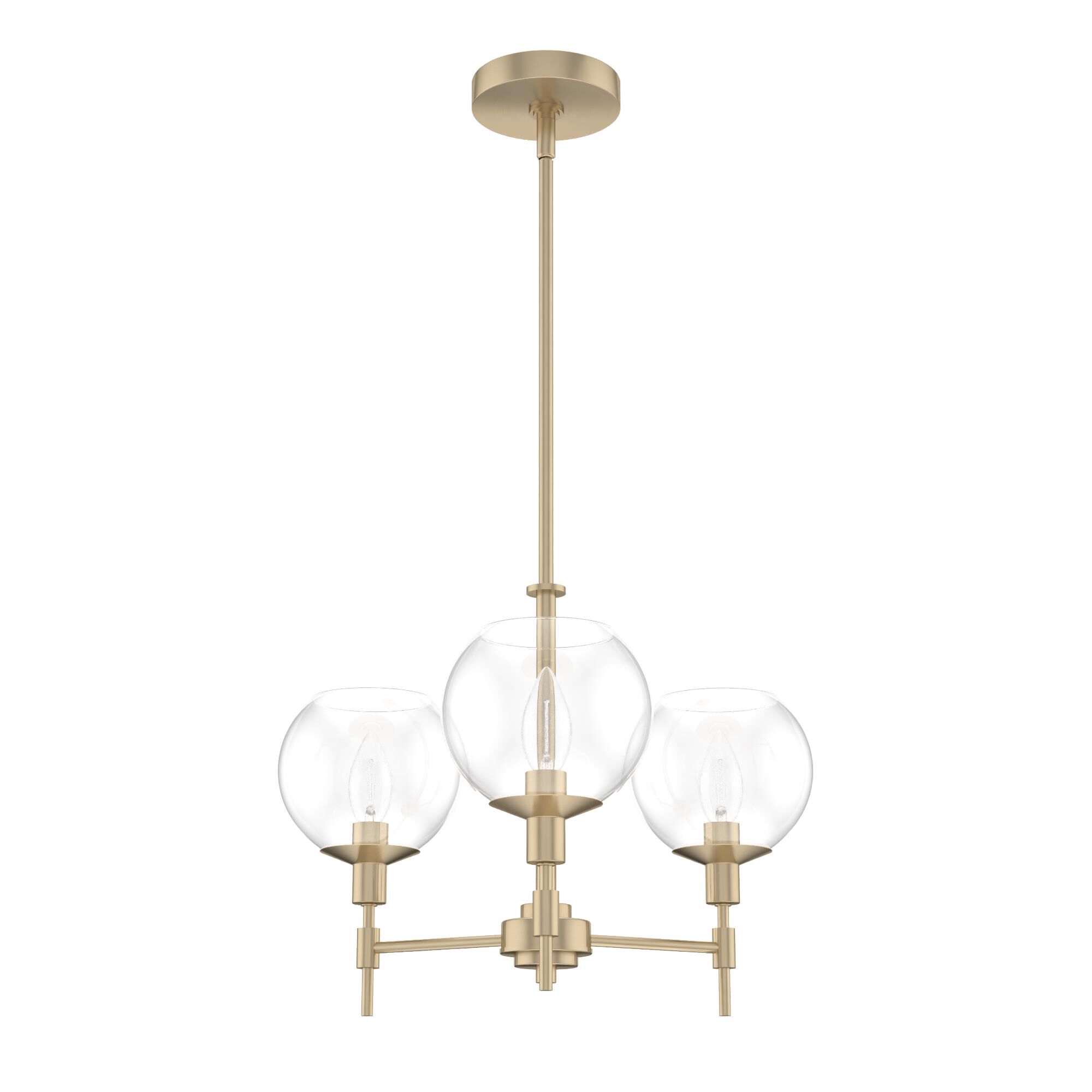Xidane 19 Inch 3 Light Mini Chandelier by Hunter Fan