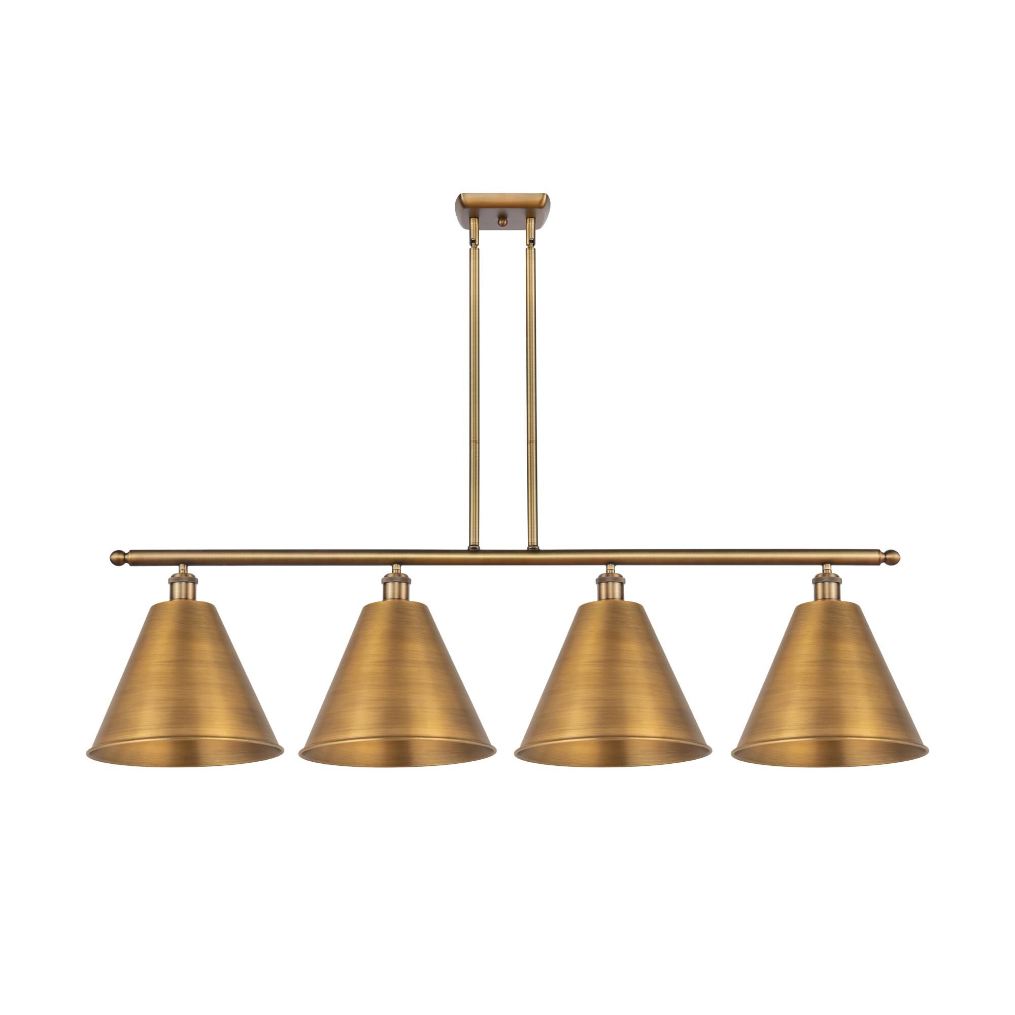 Bruno Marashlian Ballston Cone 50 Inch 4 Light Linear Suspension Light by Innovations Lighting