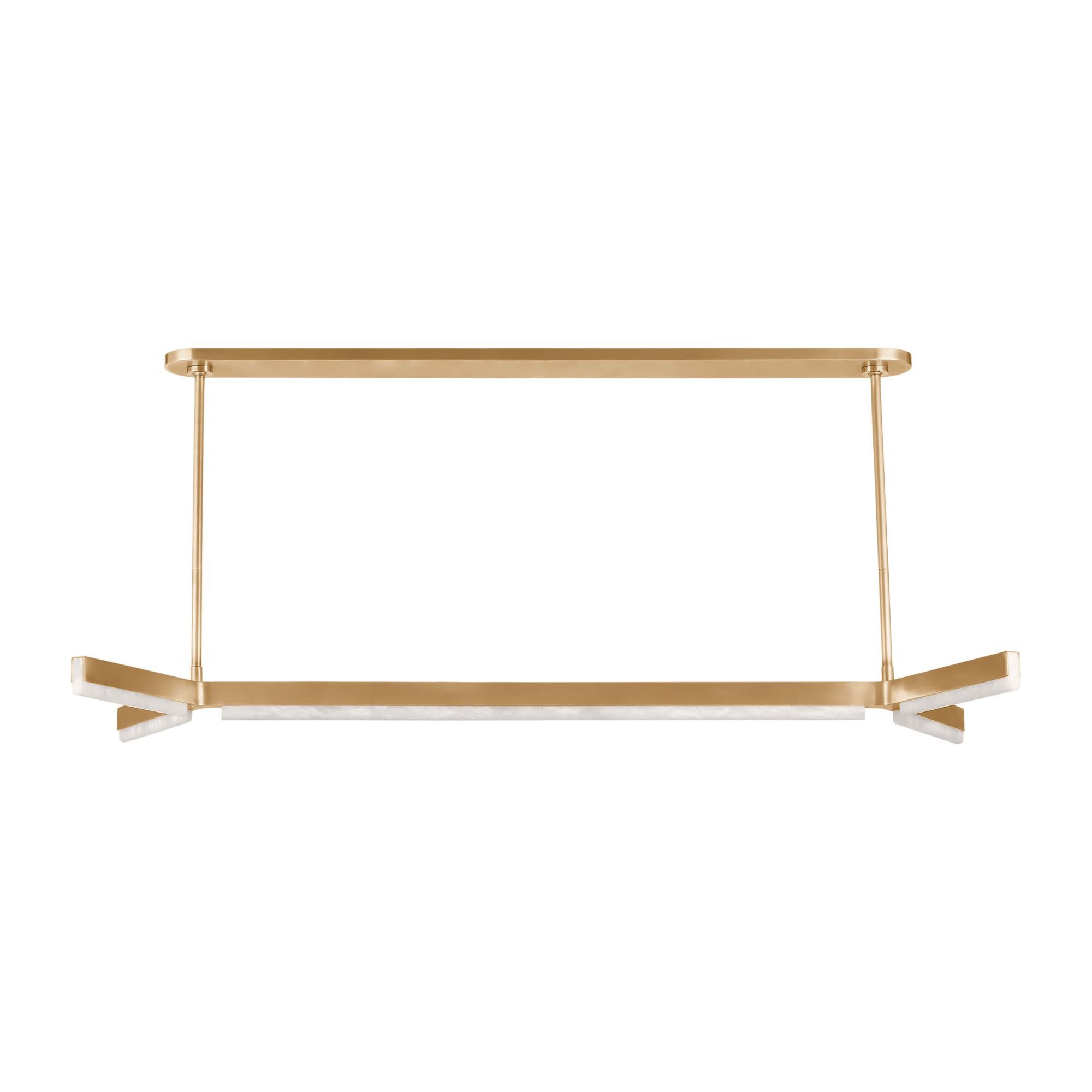 Shown in Hand Rubbed Antique Brass finish and Alabaster Diffuser glass