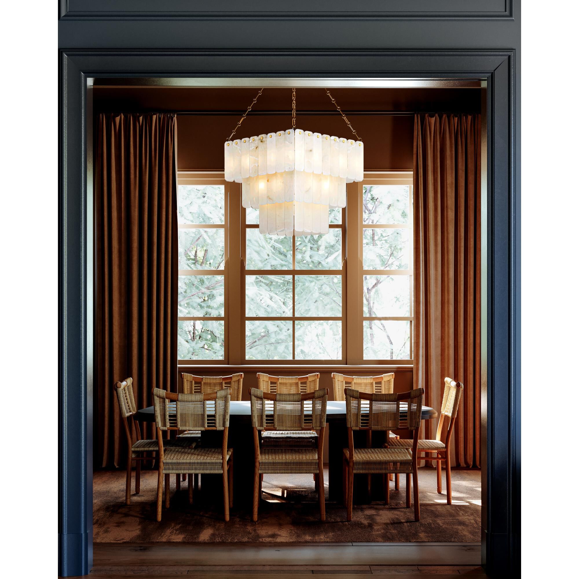 Moissanite 26 Inch Chandelier by Hudson Valley Lighting