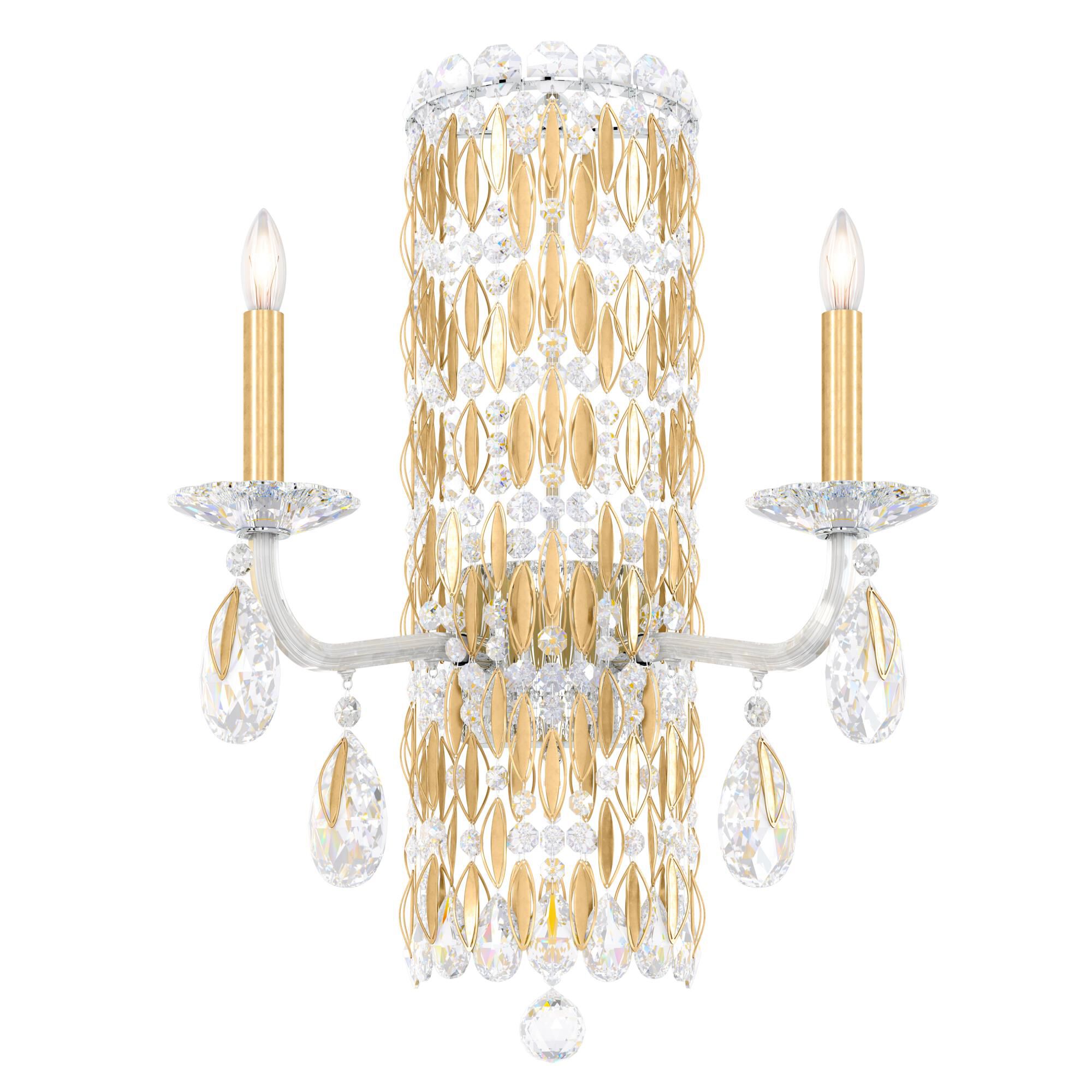 Shown in Heirloom Gold finish and Heritage crystal