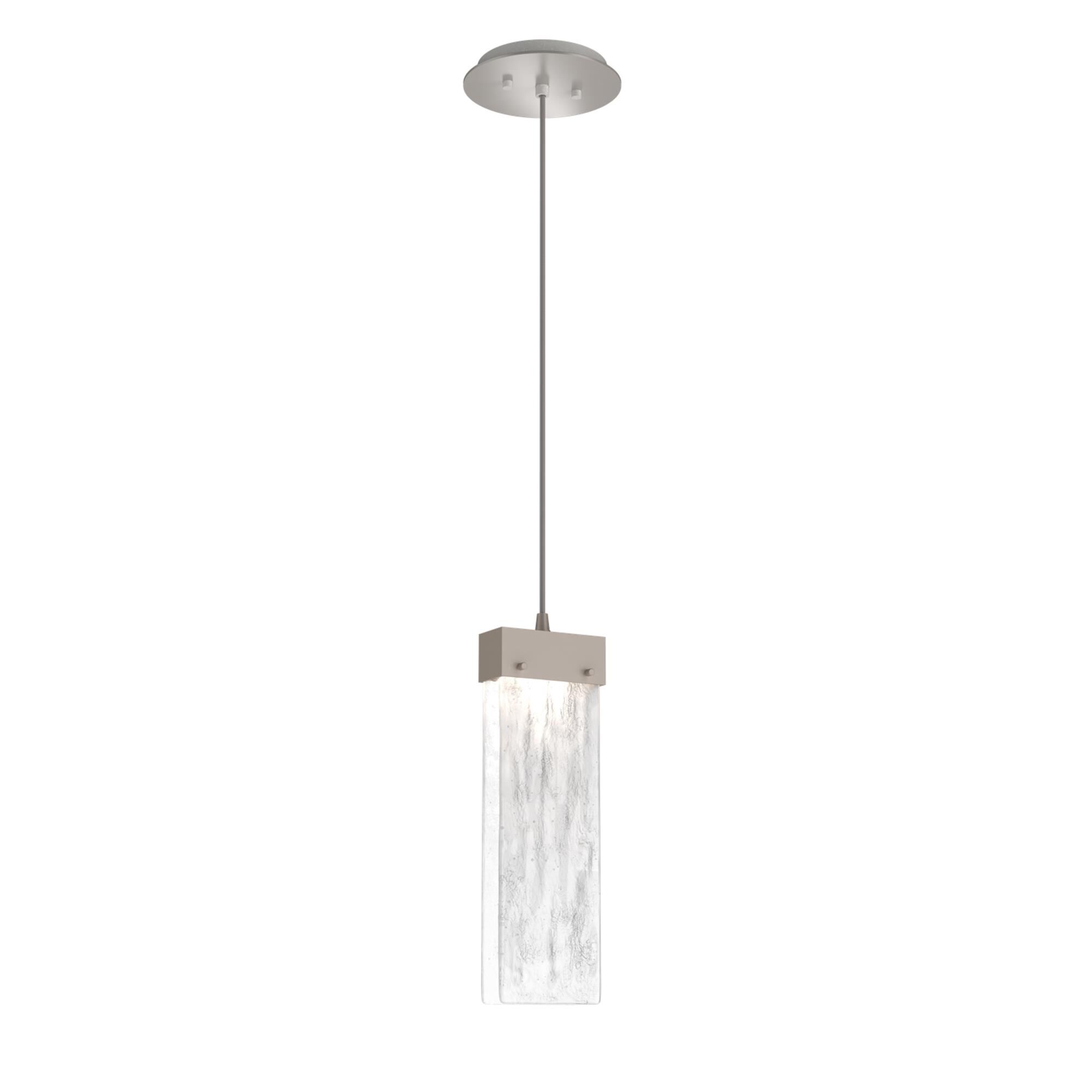 Shown in Metallic Beige Silver finish and Clear Granite glass