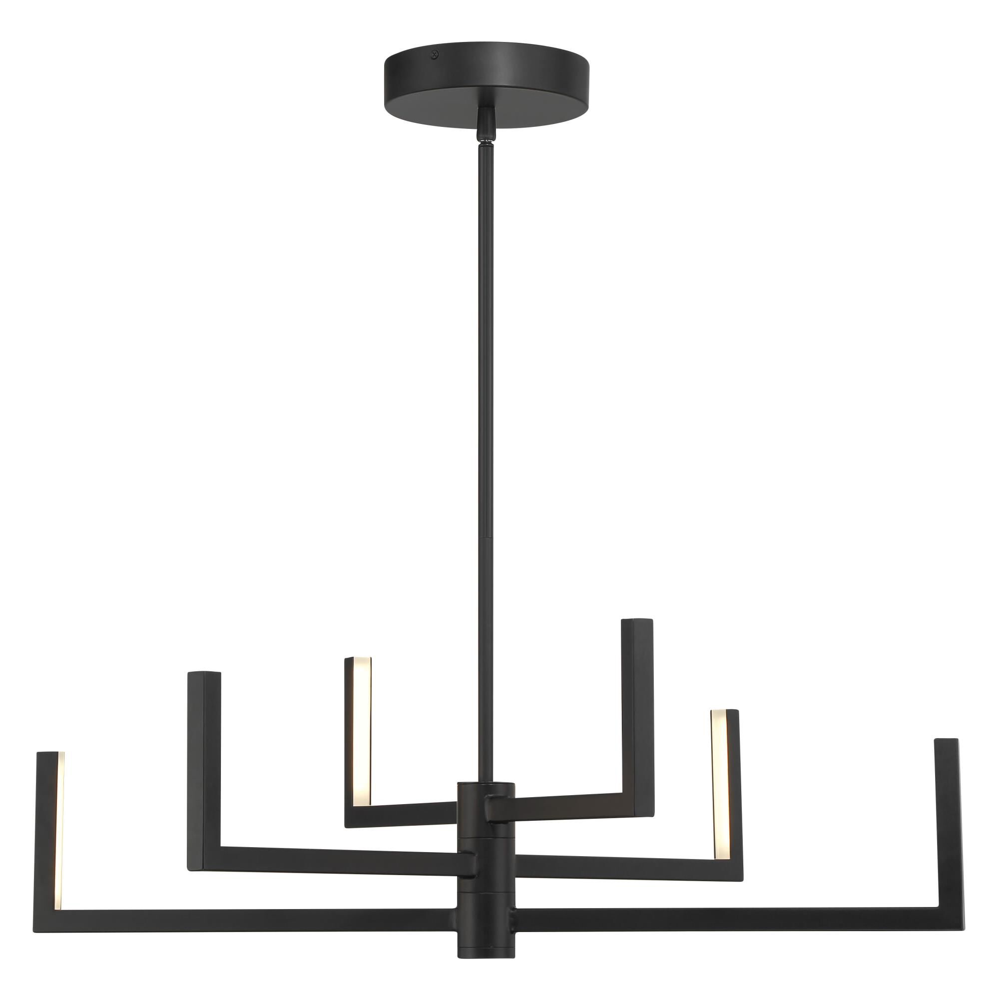 Articular 28 Inch 6 Light Chandelier by Kovacs