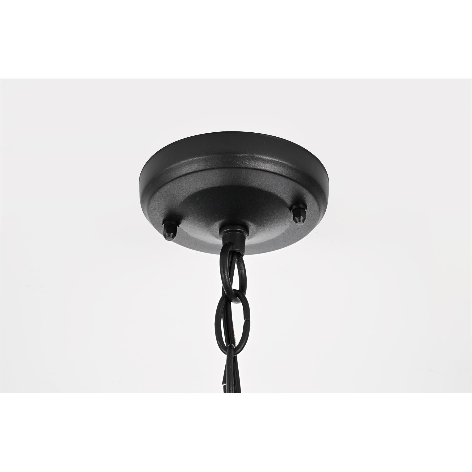Shown in Black finish and Clear glass