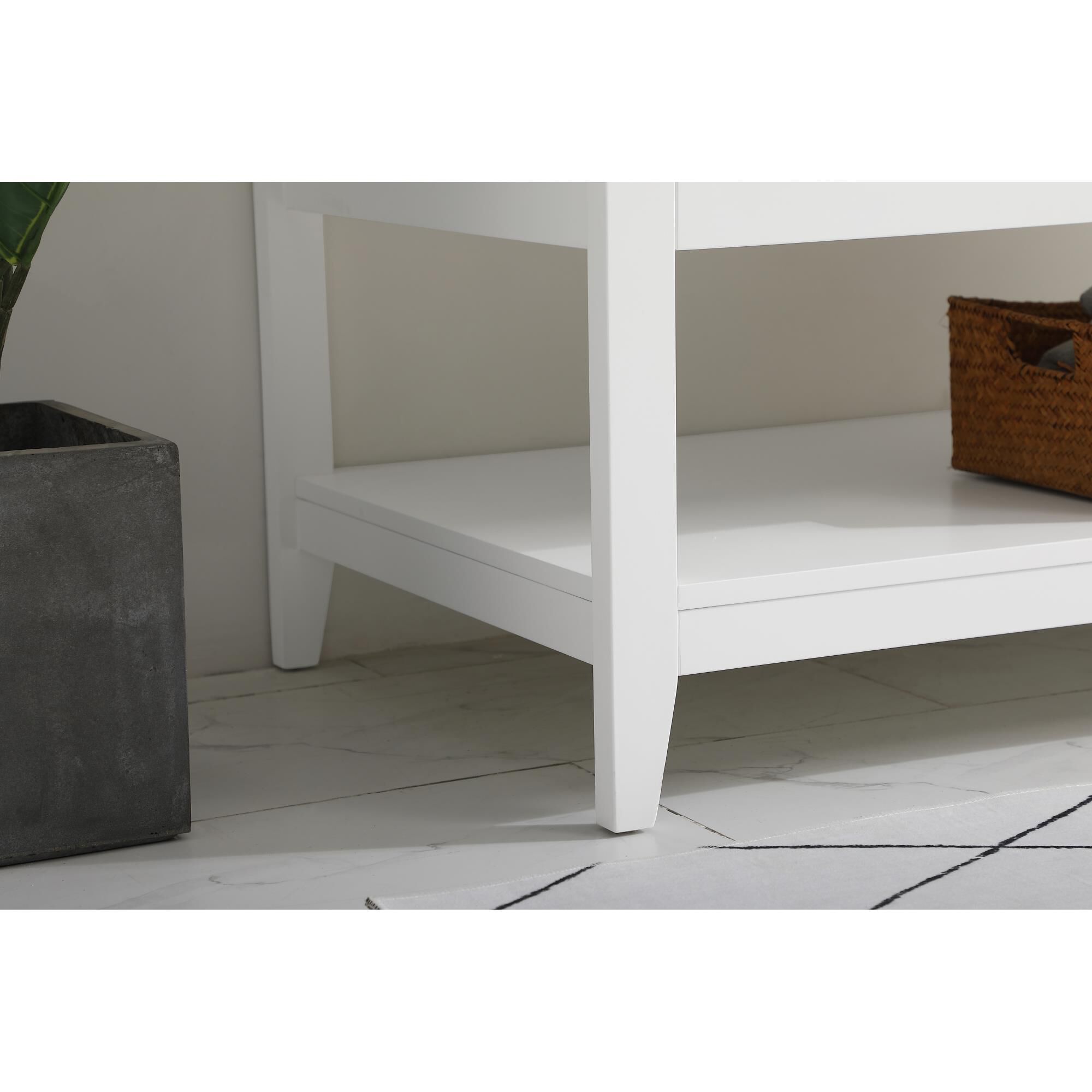 Shown in White finish