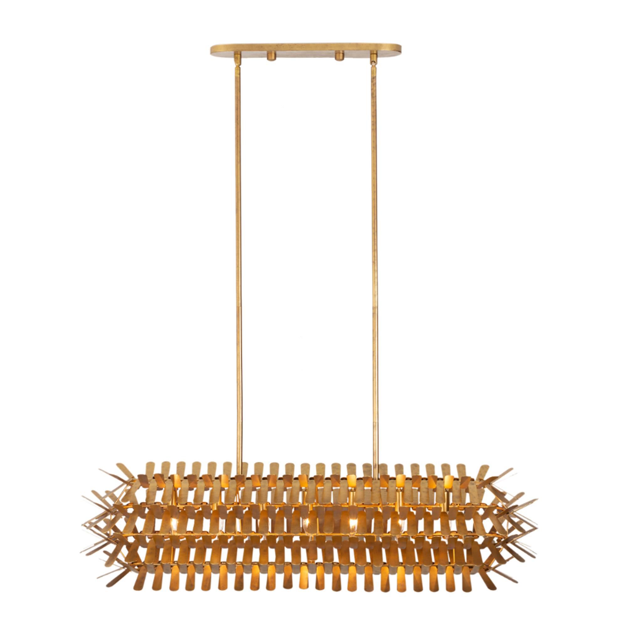 Shown in Oxidized Gold Leaf finish