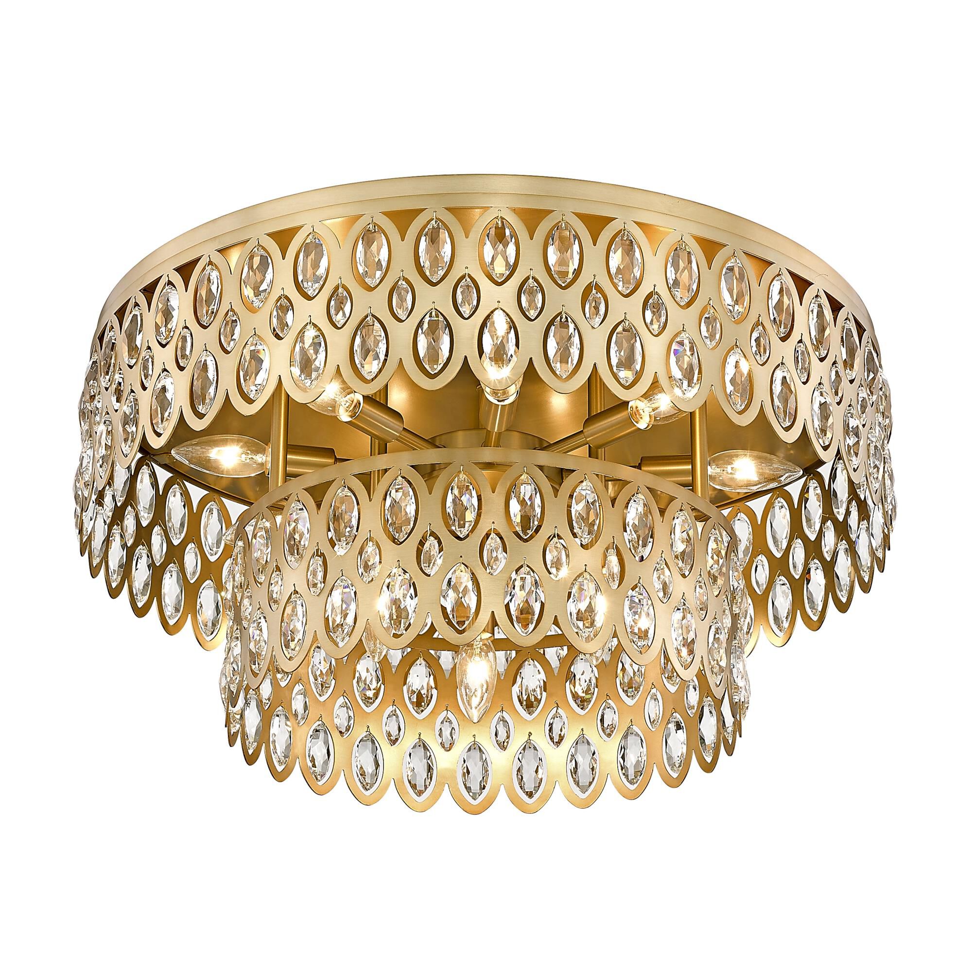 Dealey 24 Inch 12 Light Flush Mount by Z-Lite