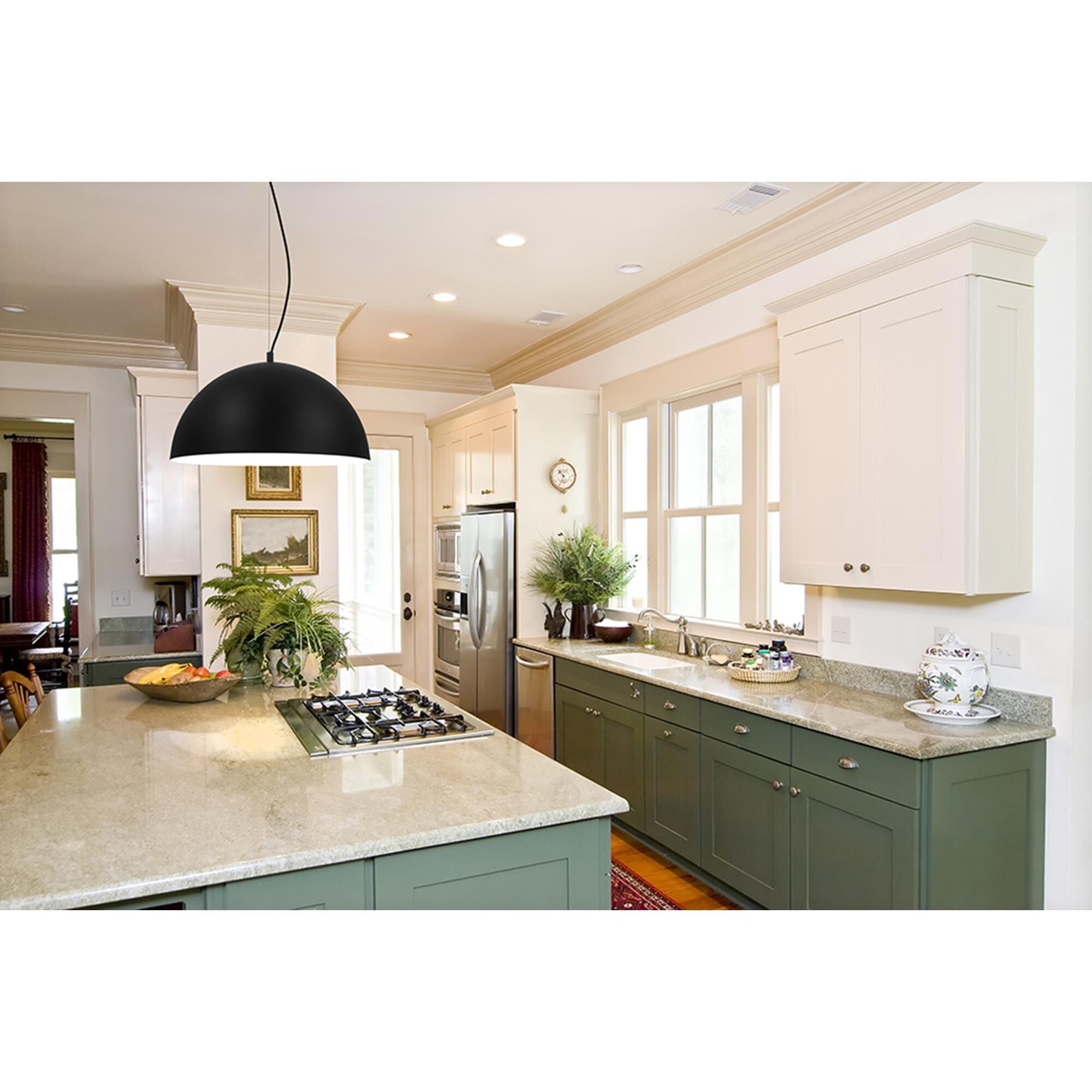 Shown in Black and White finish and Black, White shade