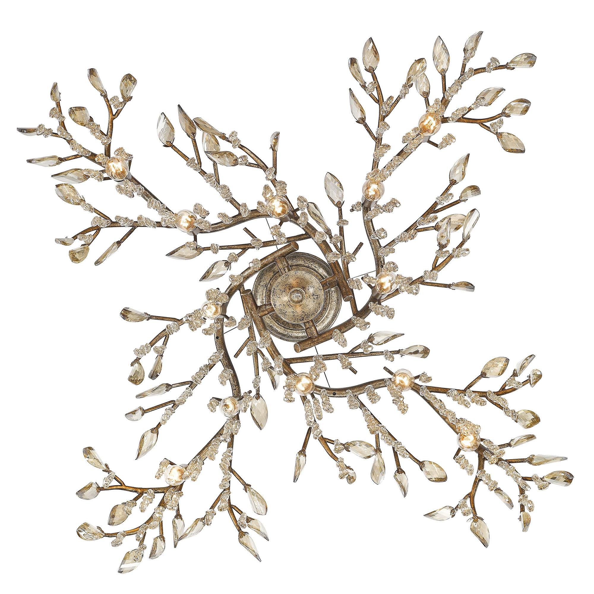 Autumn Twilight 40 Inch 12 Light Chandelier by Golden Lighting