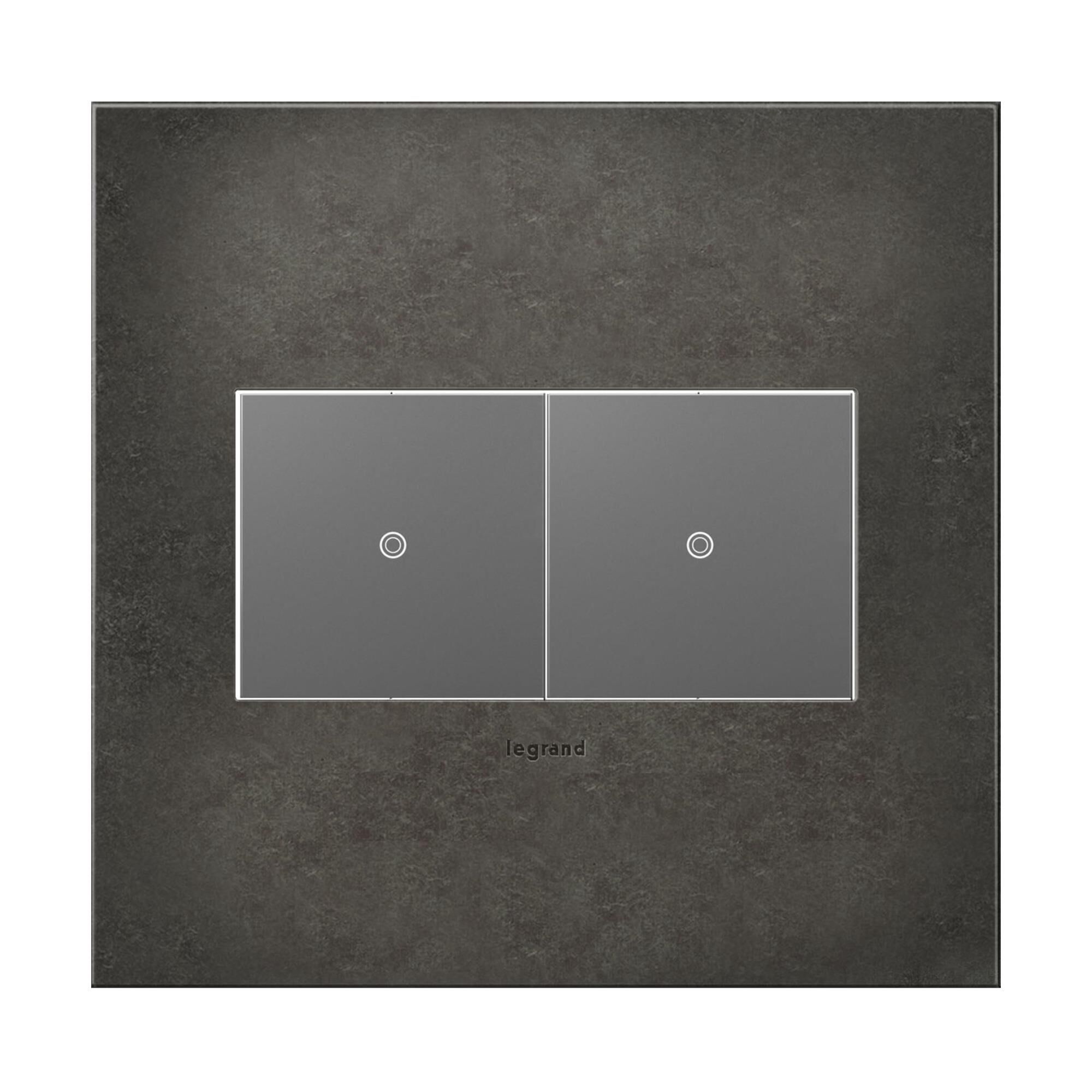 adorne Cast Metals 2 Gang Wall Plate by Legrand