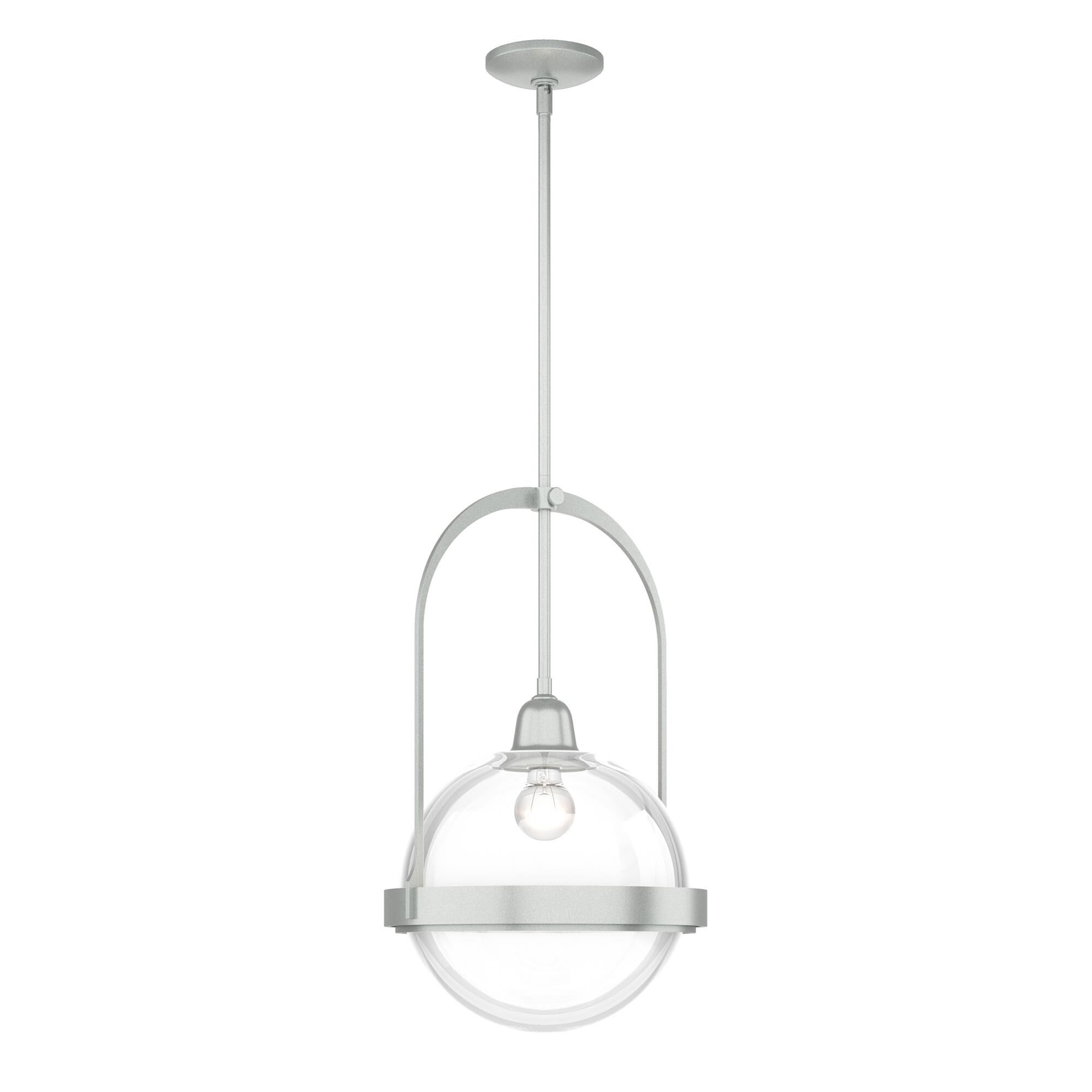 Shown in Vintage Platinum finish and Clear glass