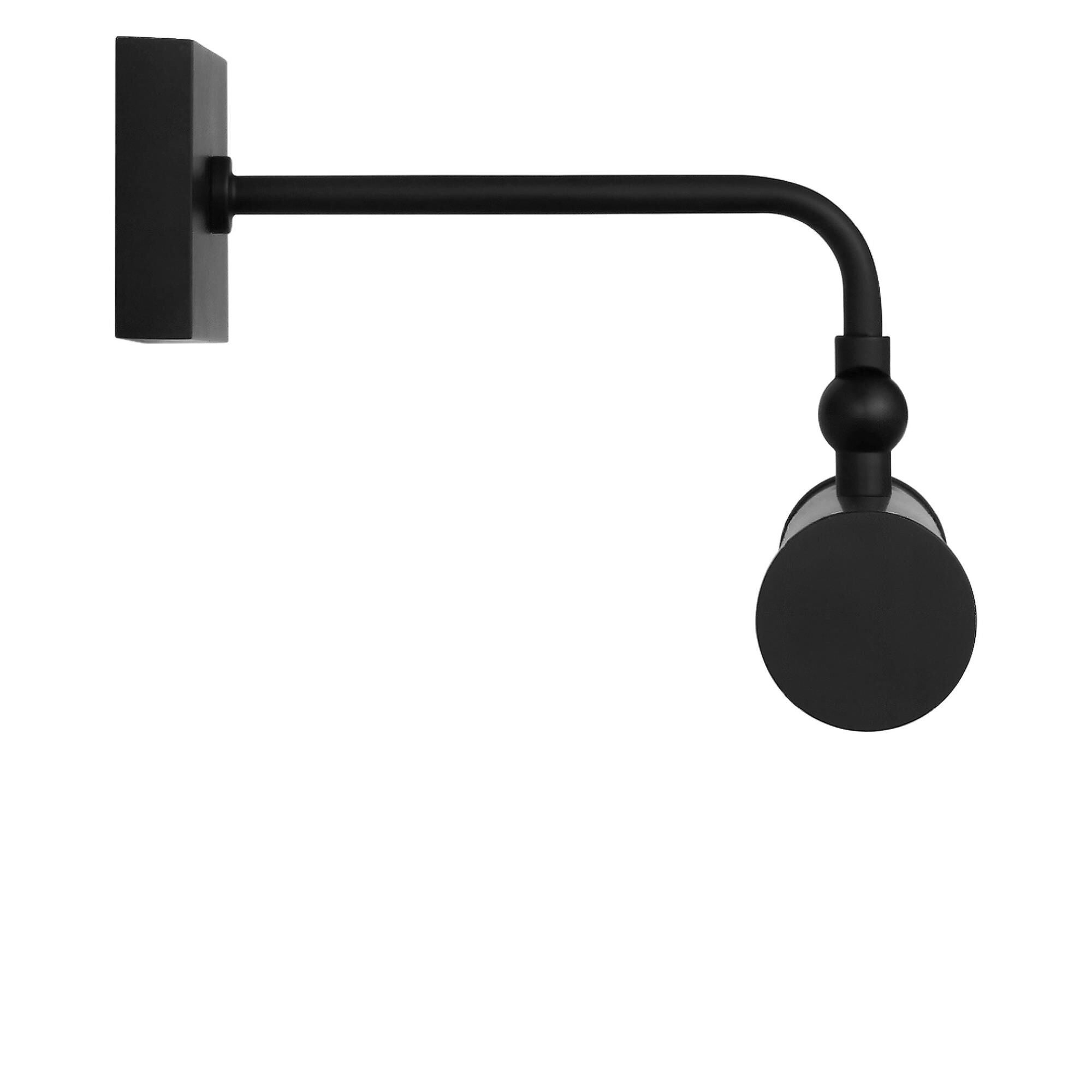 Shown in Midnight Black finish and White Acrylic Diffuser shade