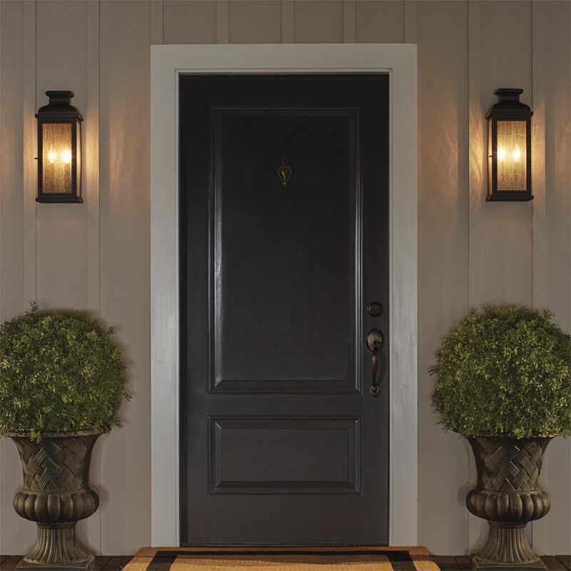 Sean Lavin Pediment 18 Inch 2 Light Outdoor Wall Light by Visual Comfort Studio