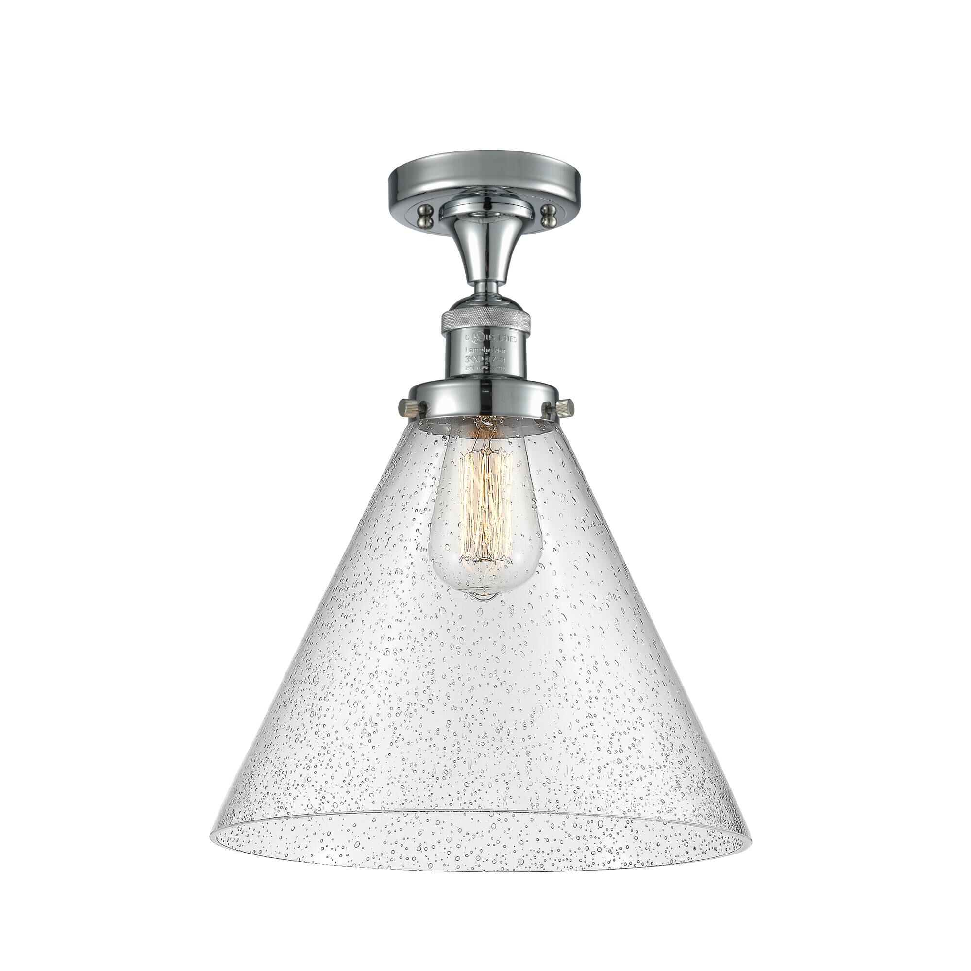 Bruno Marashlian Cone 12 Inch 1 Light Semi Flush Mount by Innovations Lighting