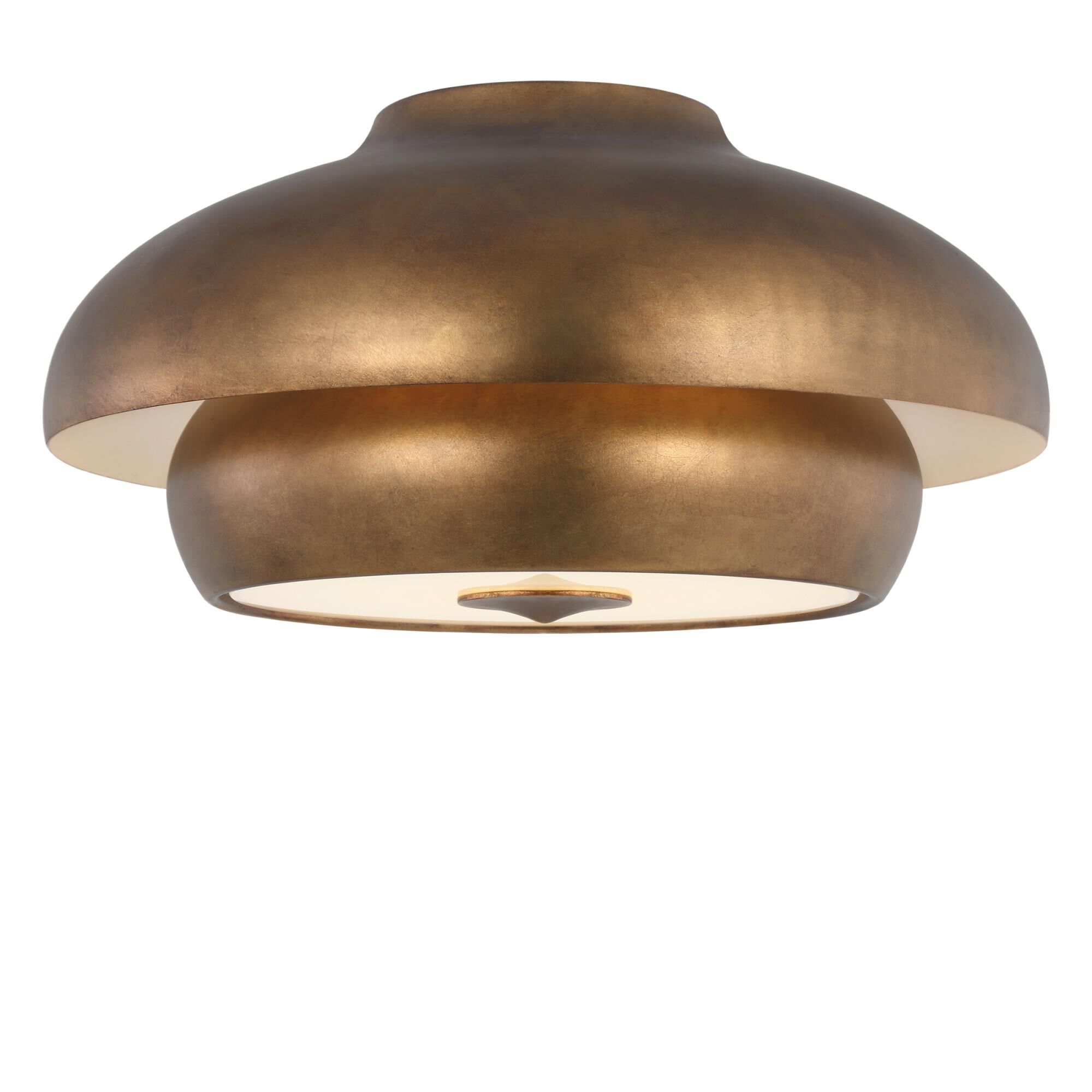 Shown in Vintage Gild finish and Silk Print Inside, Clear Outside Tempered glass