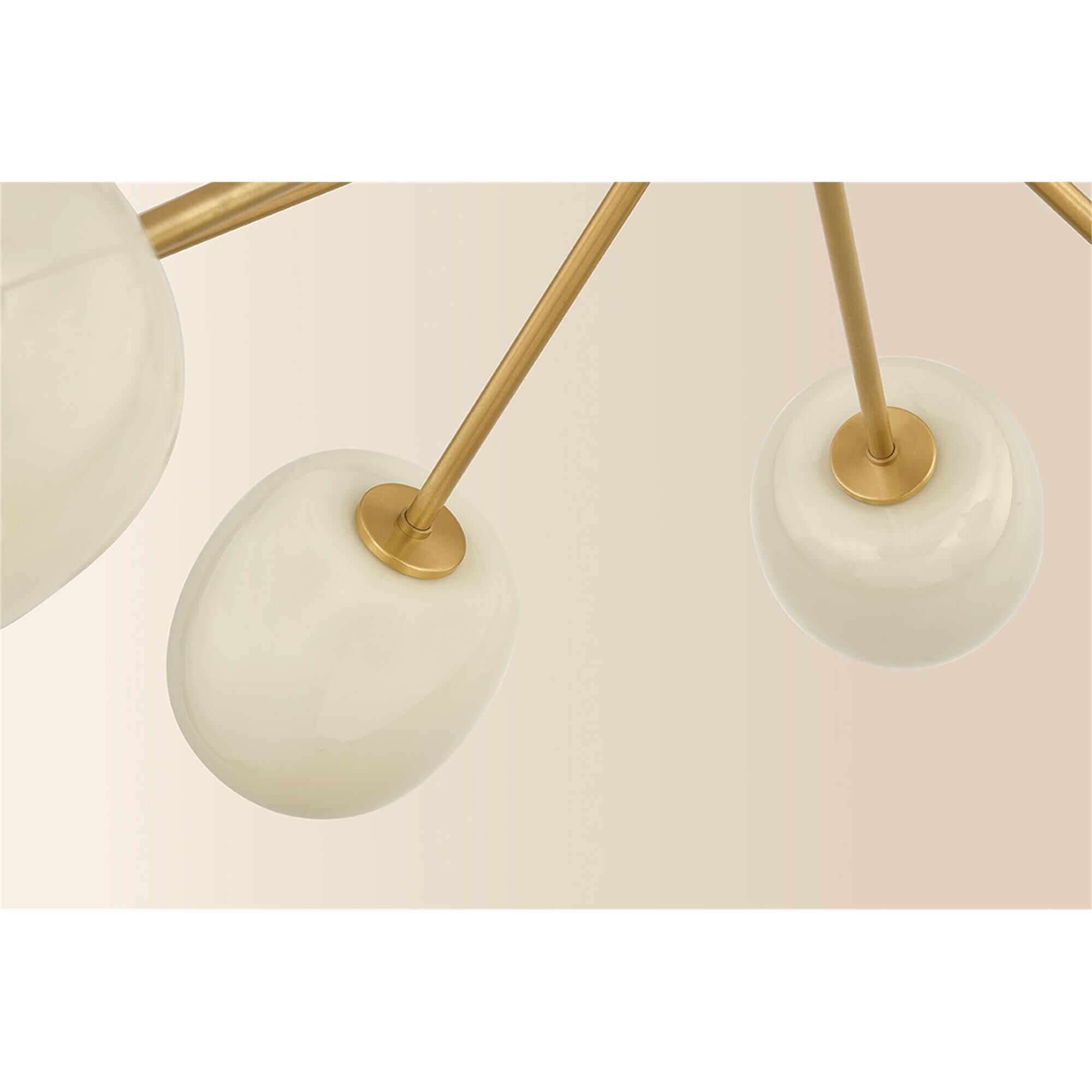 Lisette 40 Inch 8 Light Semi Flush Mount,