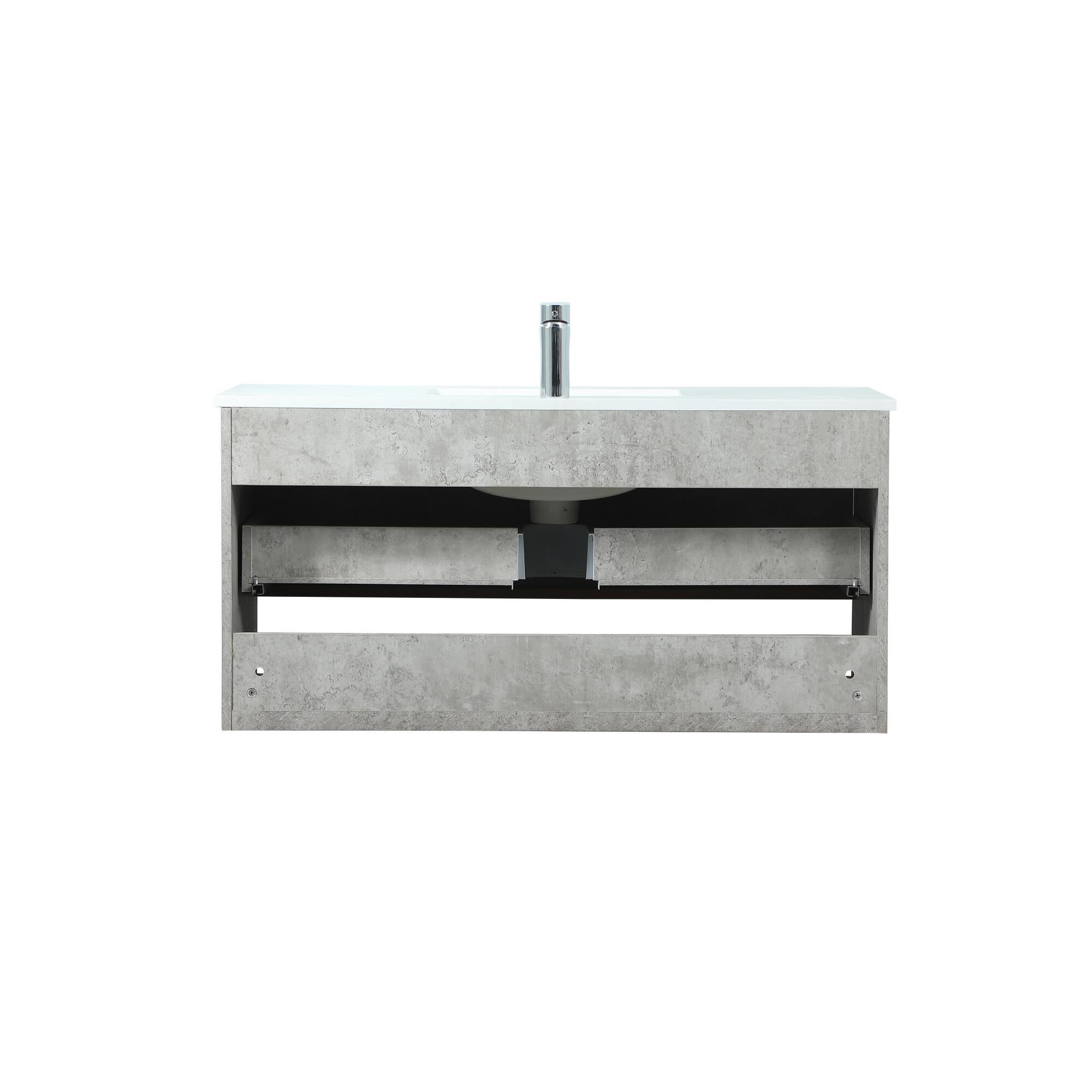 Shown in Concrete Grey finish