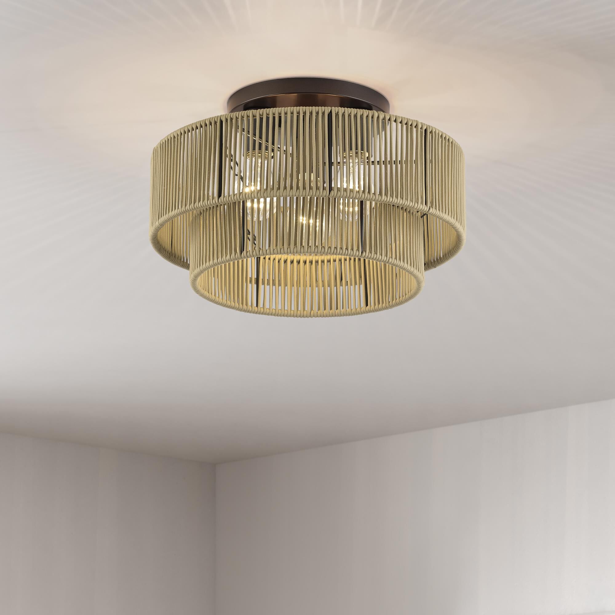 Acordia 15 Inch Semi Flush Mount by Livex Lighting