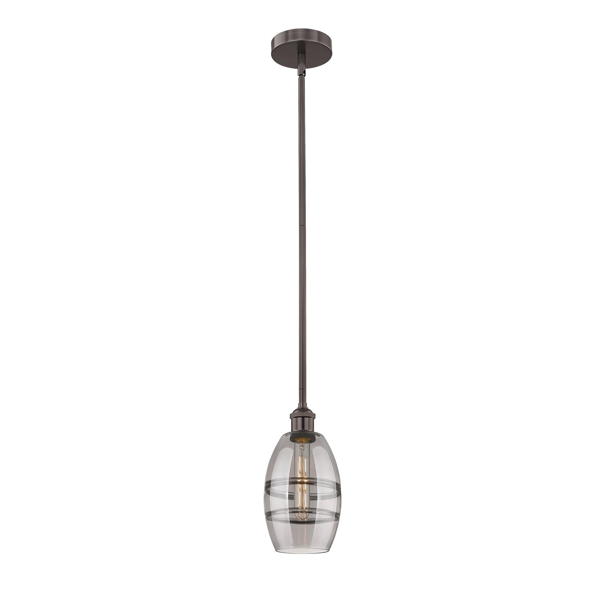 Shown in Oil Rubbed Bronze finish and Light Smoke glass