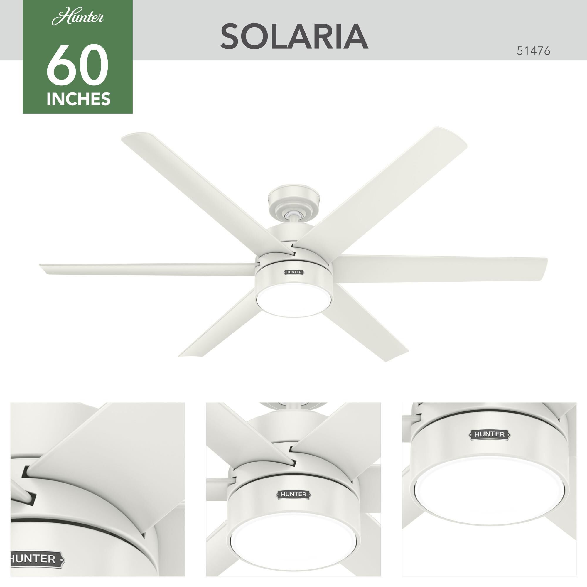 Solaria Ceiling Fan by Hunter Fan