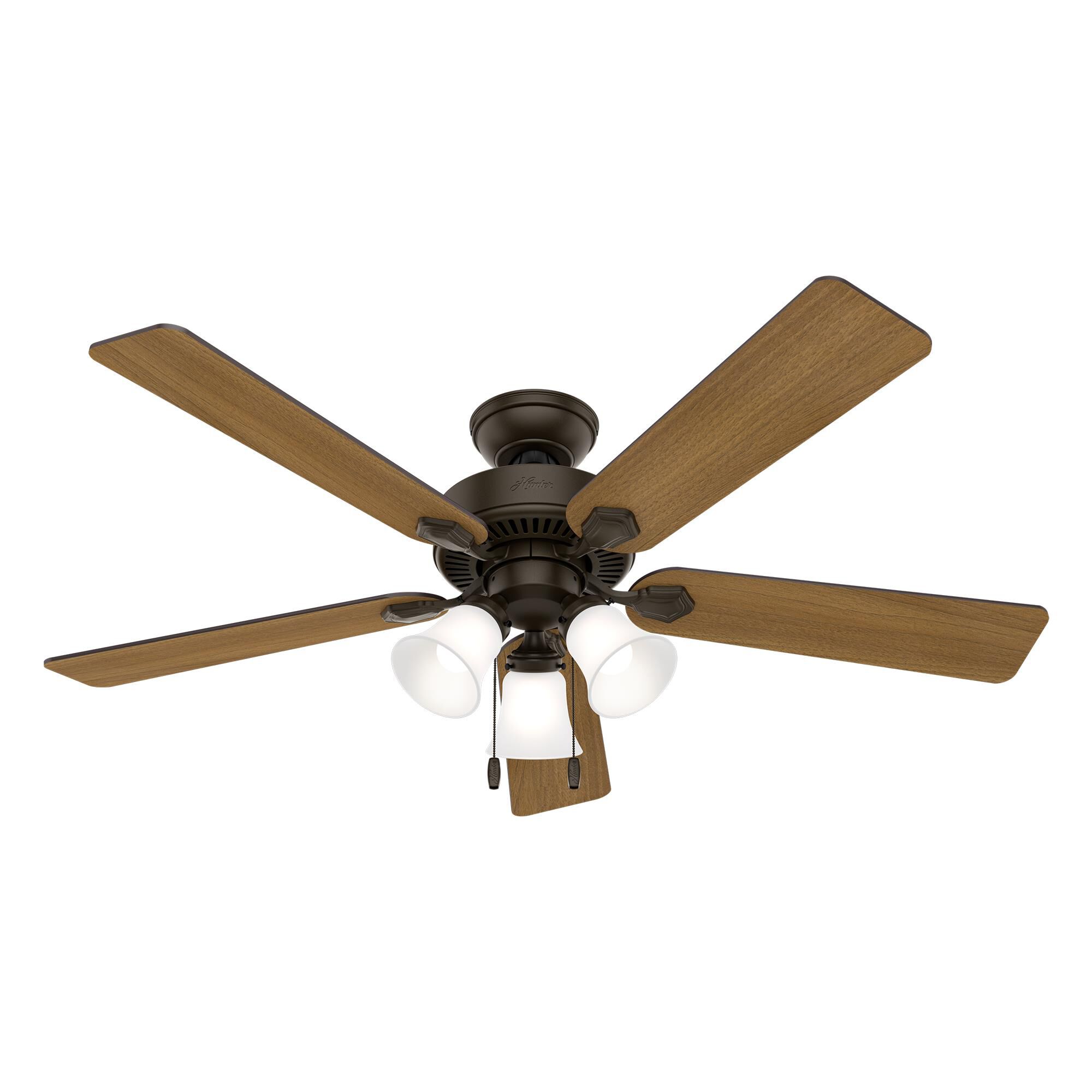 Shown in New Bronze finish and Clear Frosted glass
