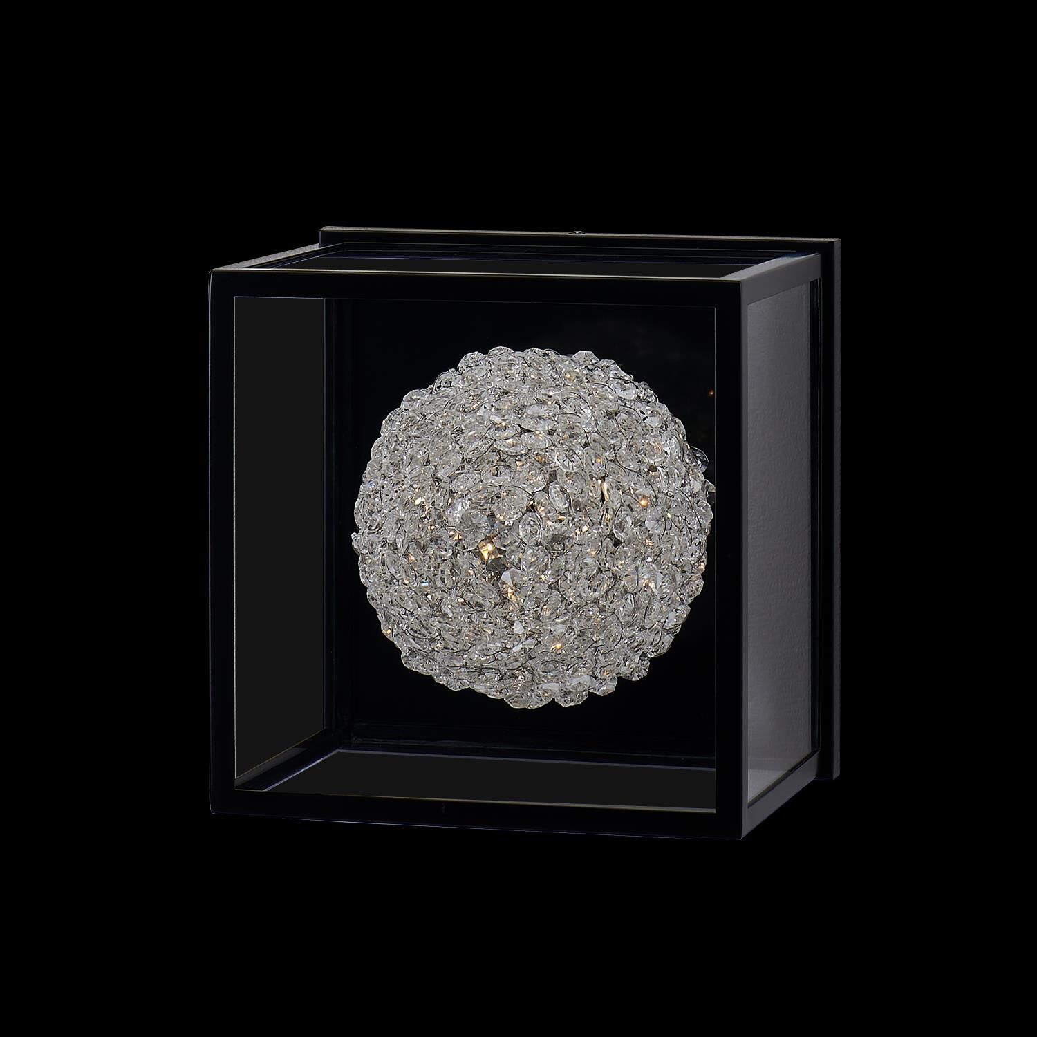 Shown in Matte Black finish and Firenze Clear crystal