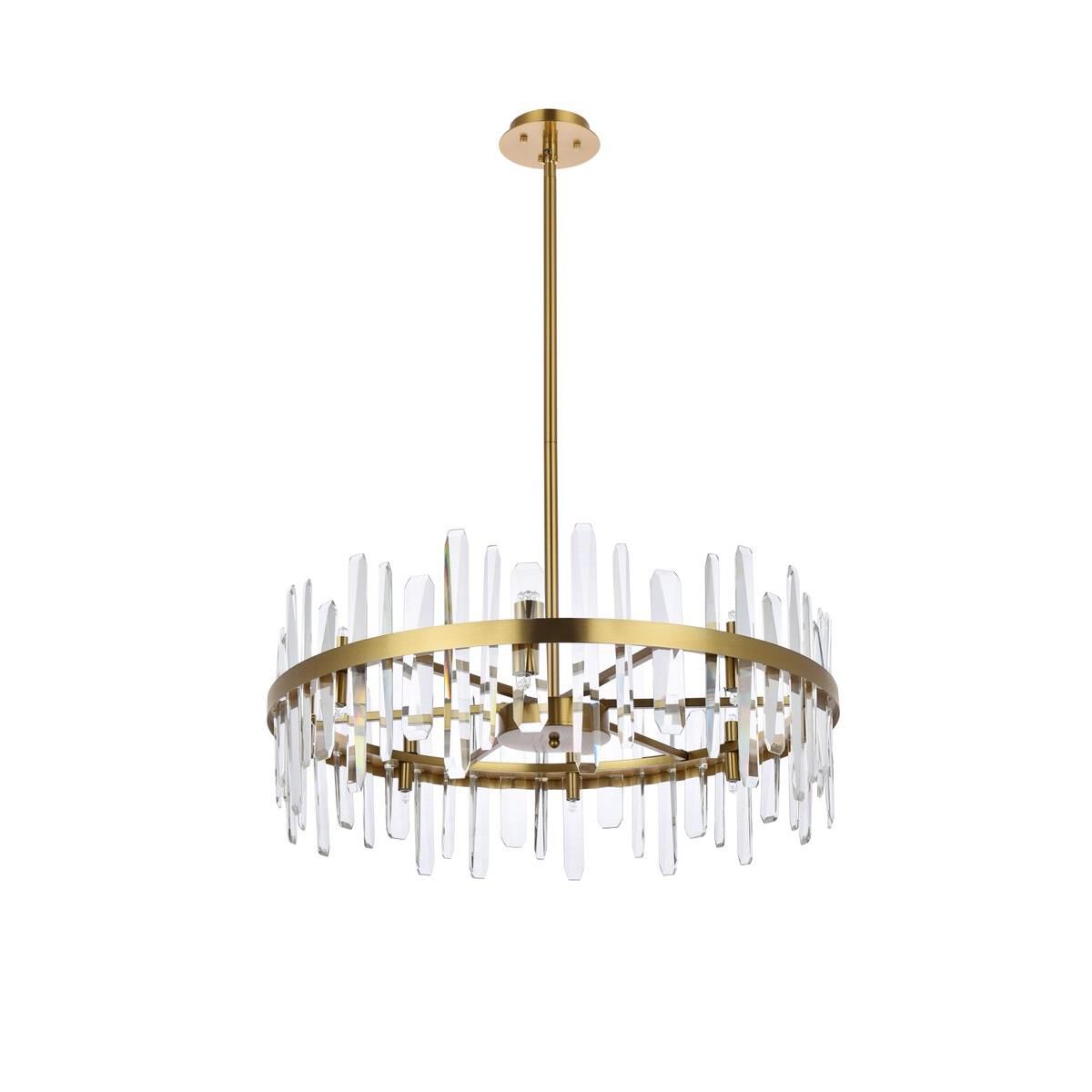 Serena 32 Inch 16 Light Chandelier by Elegant Lighting