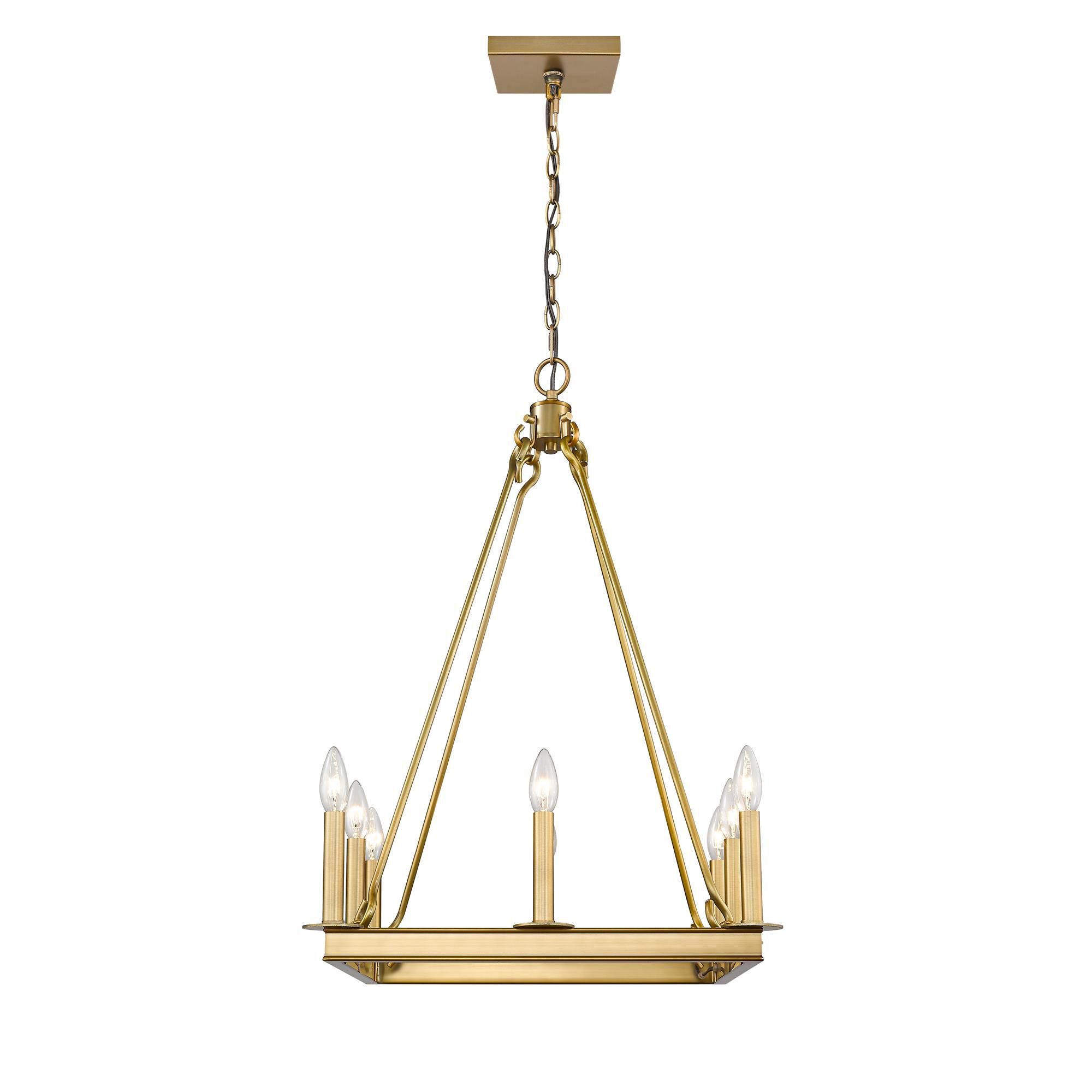 Shown in Olde Brass finish and --- glass and --- shade