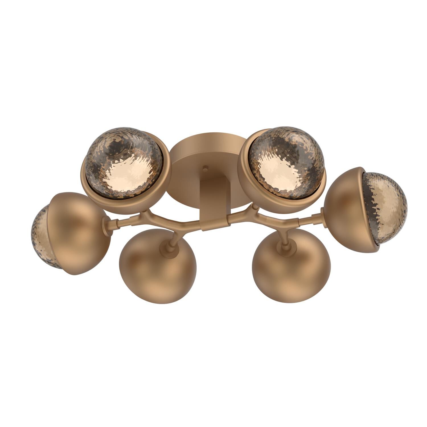 Shown in Novel Brass finish and Bronze glass and Metal Shade Matching Finish accent