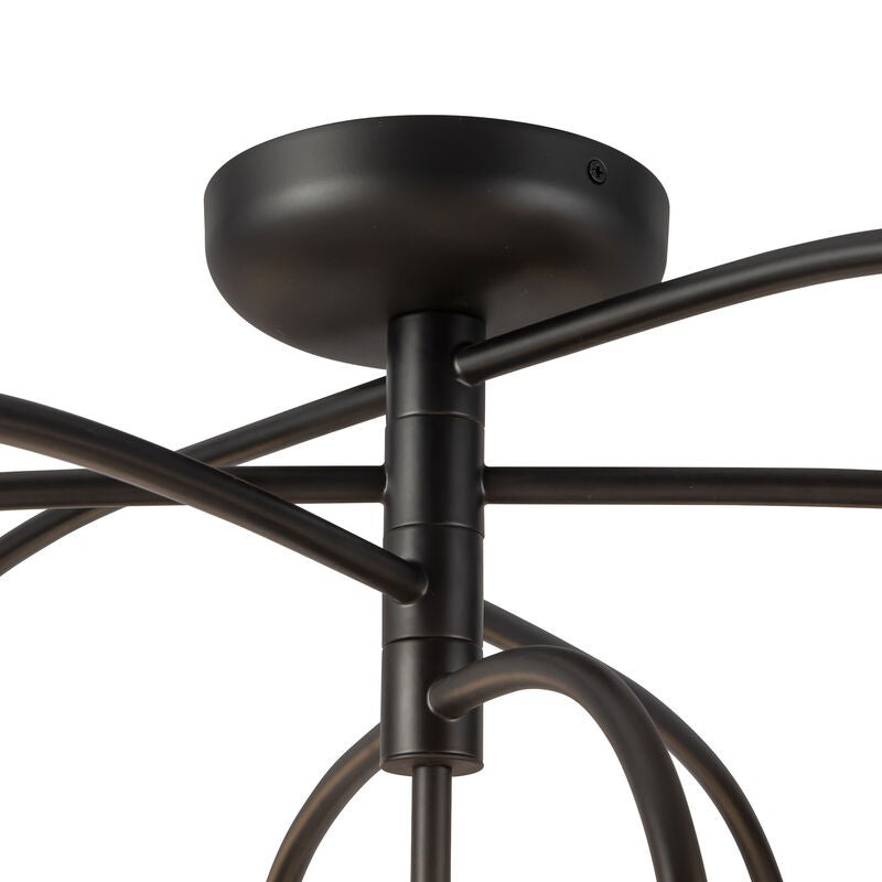 Elisa Carlucci Fiona 33 Inch Semi Flush Mount by Alora Mood