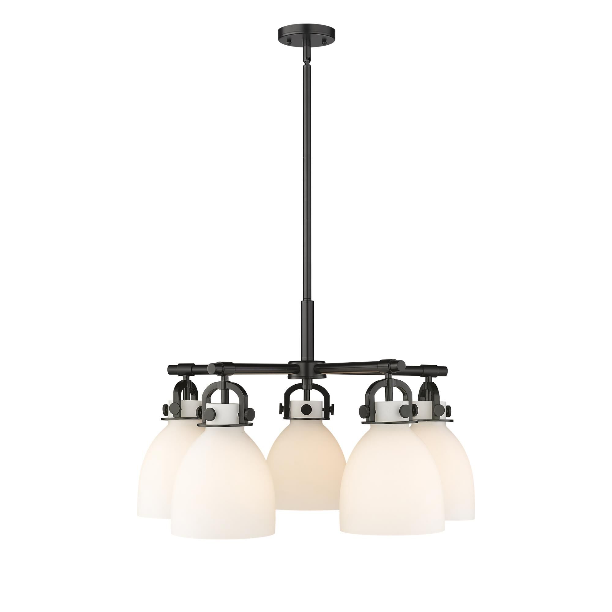 Shown in Matte Black finish and Matte White glass