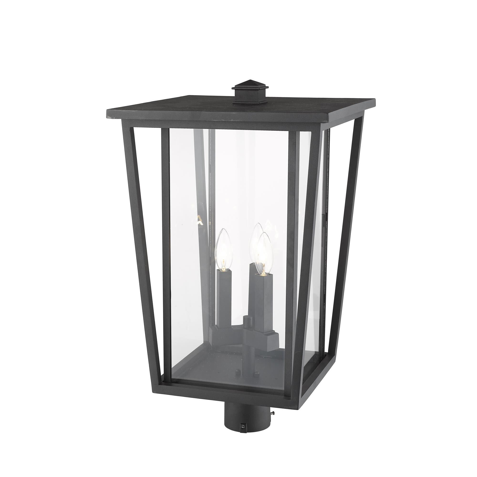 Seoul 23 Inch Tall 3 Light Outdoor Post Lamp by Z-Lite