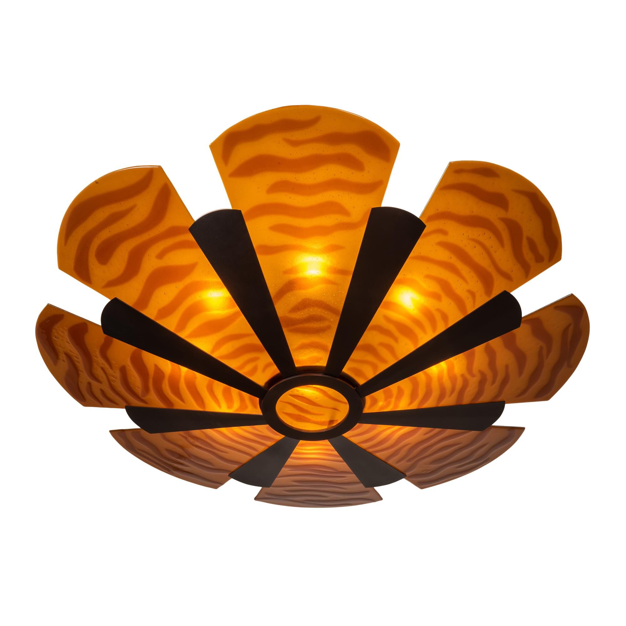 Metro Fusion 60 Inch 6 Light Semi Flush Mount by Meyda Lighting