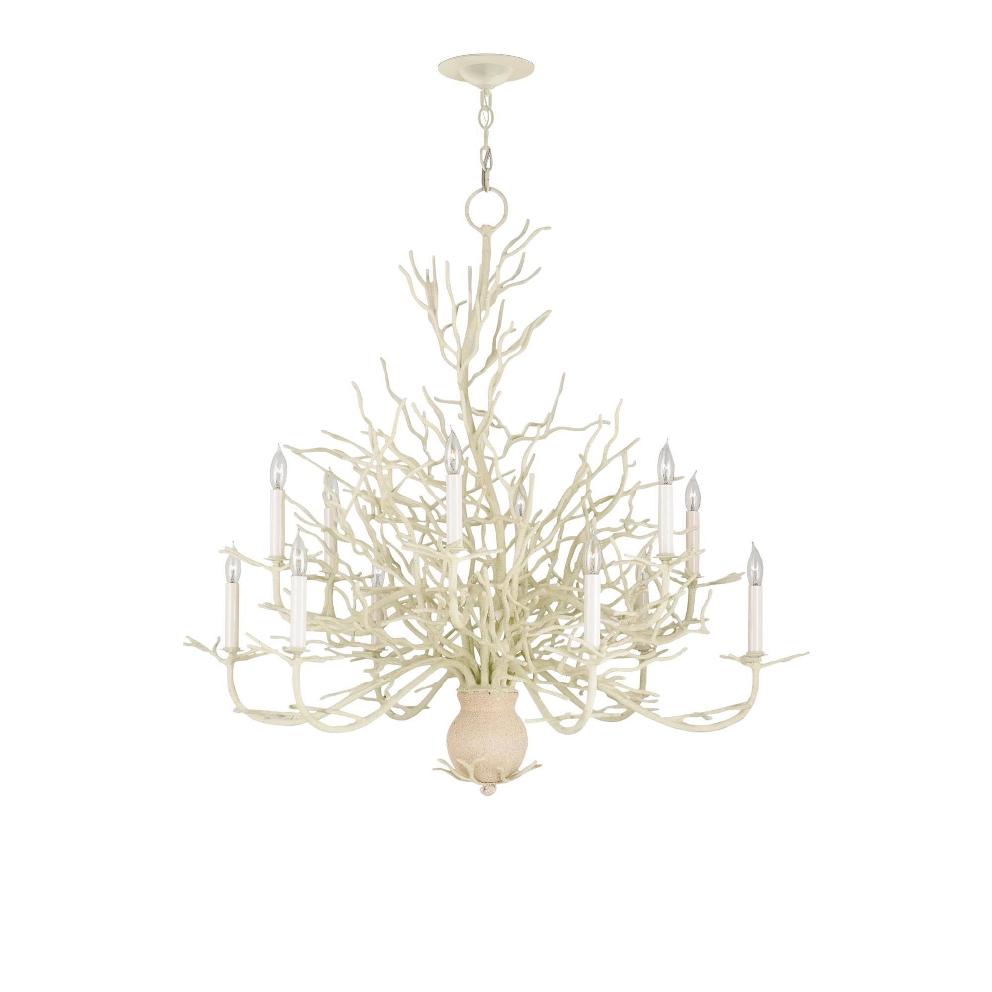 Seaward 39 Inch 12 Light Chandelier by Currey and Company